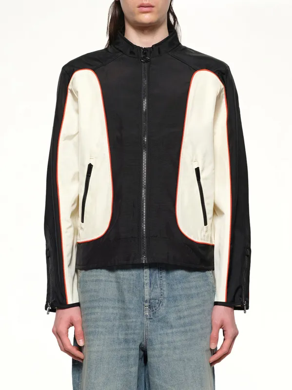 J-BLINK-WRD Jacket in Black/White sold by MARAIS