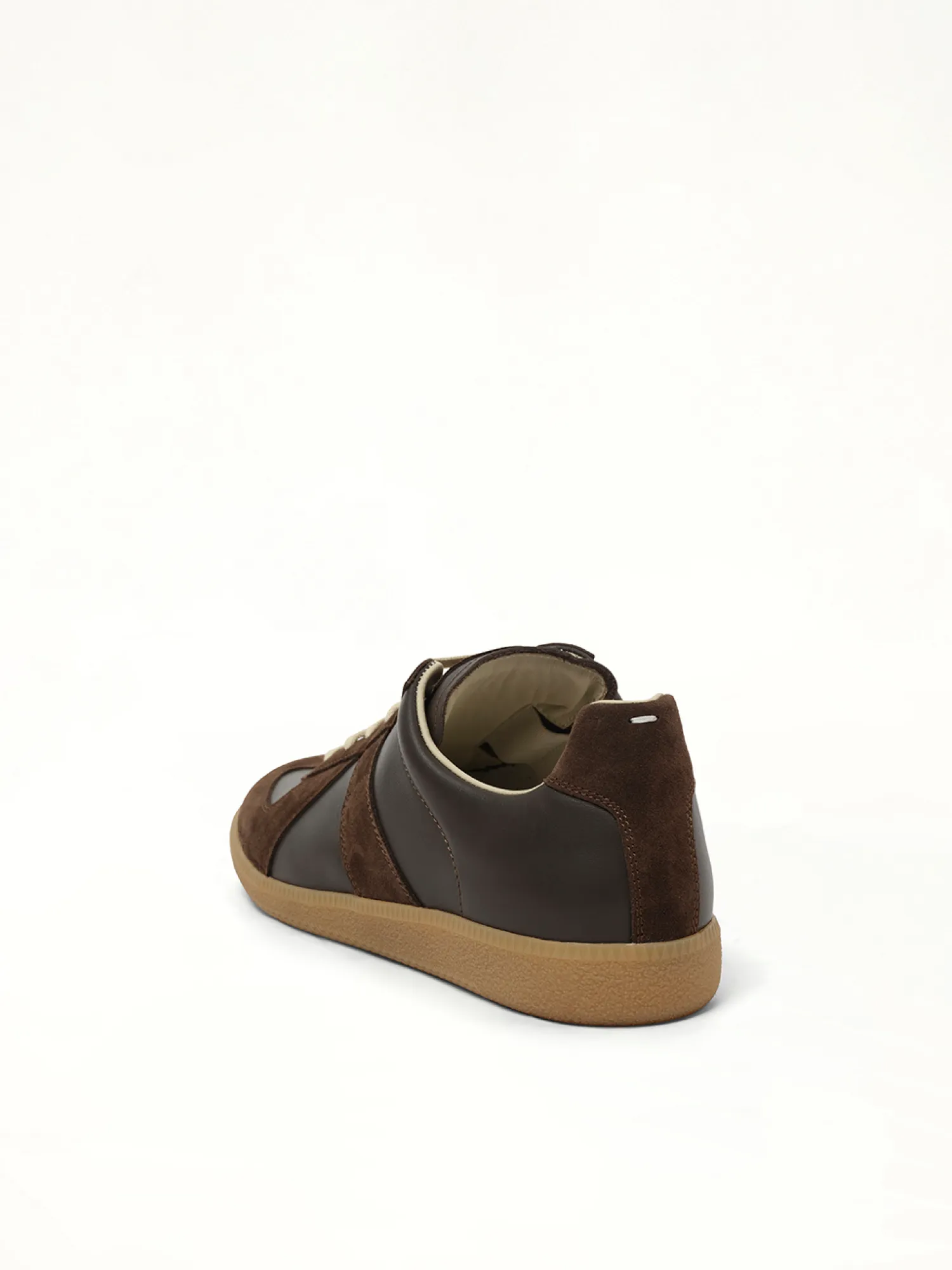 Replica Leather Sneaker in Brown sold by MARAIS product image thumbnail 3
