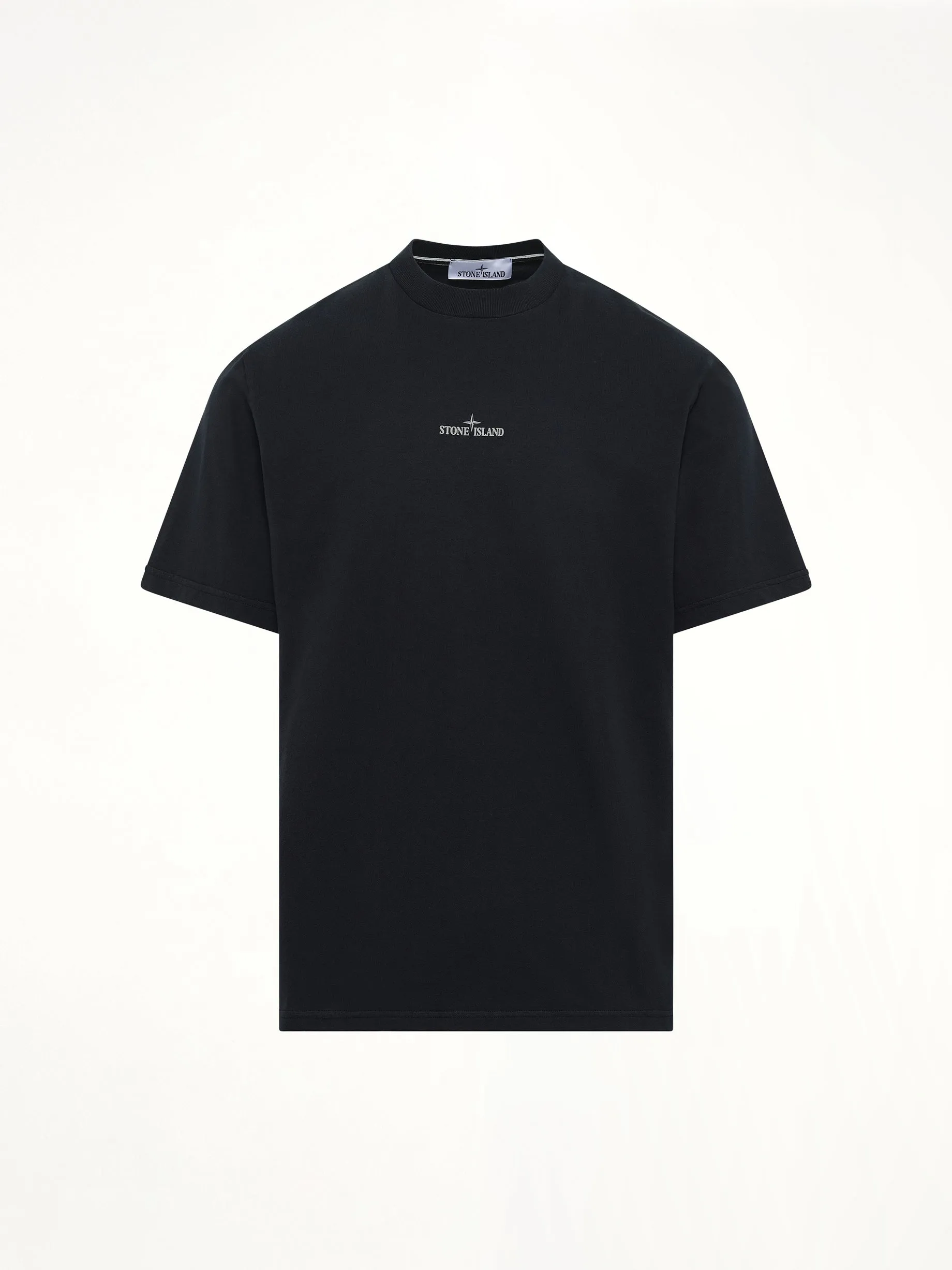 210003 Industrial Print S/S T-Shirt in Navy Blue sold by MARAIS product image thumbnail 2