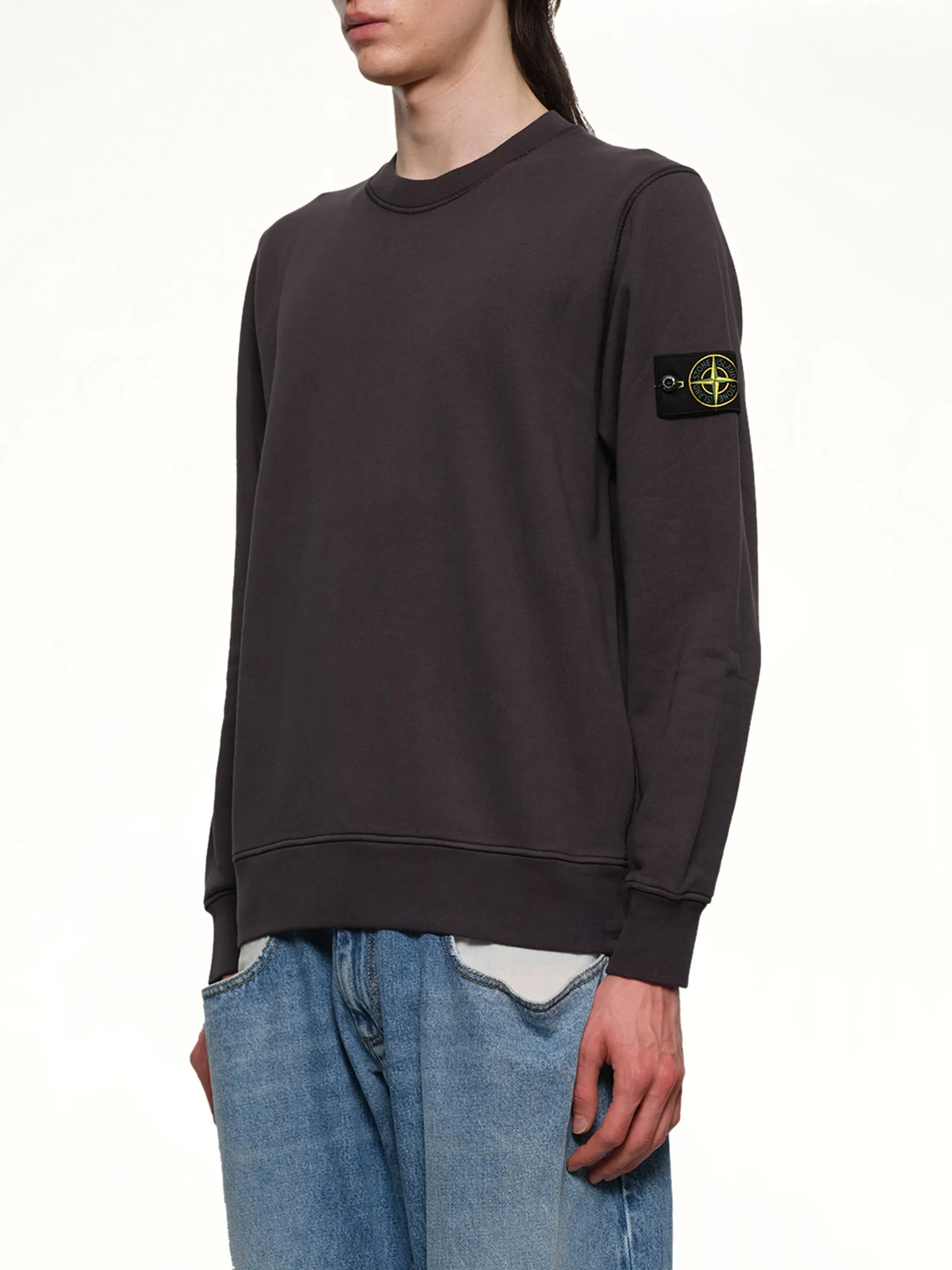610006 Crewneck Sweatshirt in Lead Grey sold by MARAIS product image thumbnail 3