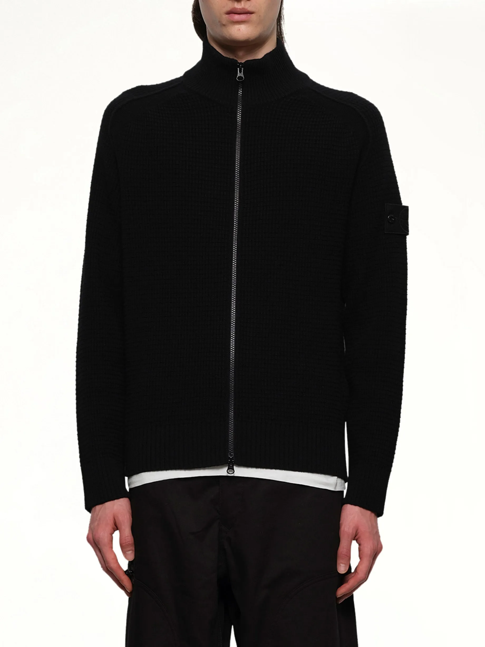 510008 Knit Cardigan in Black sold by MARAIS