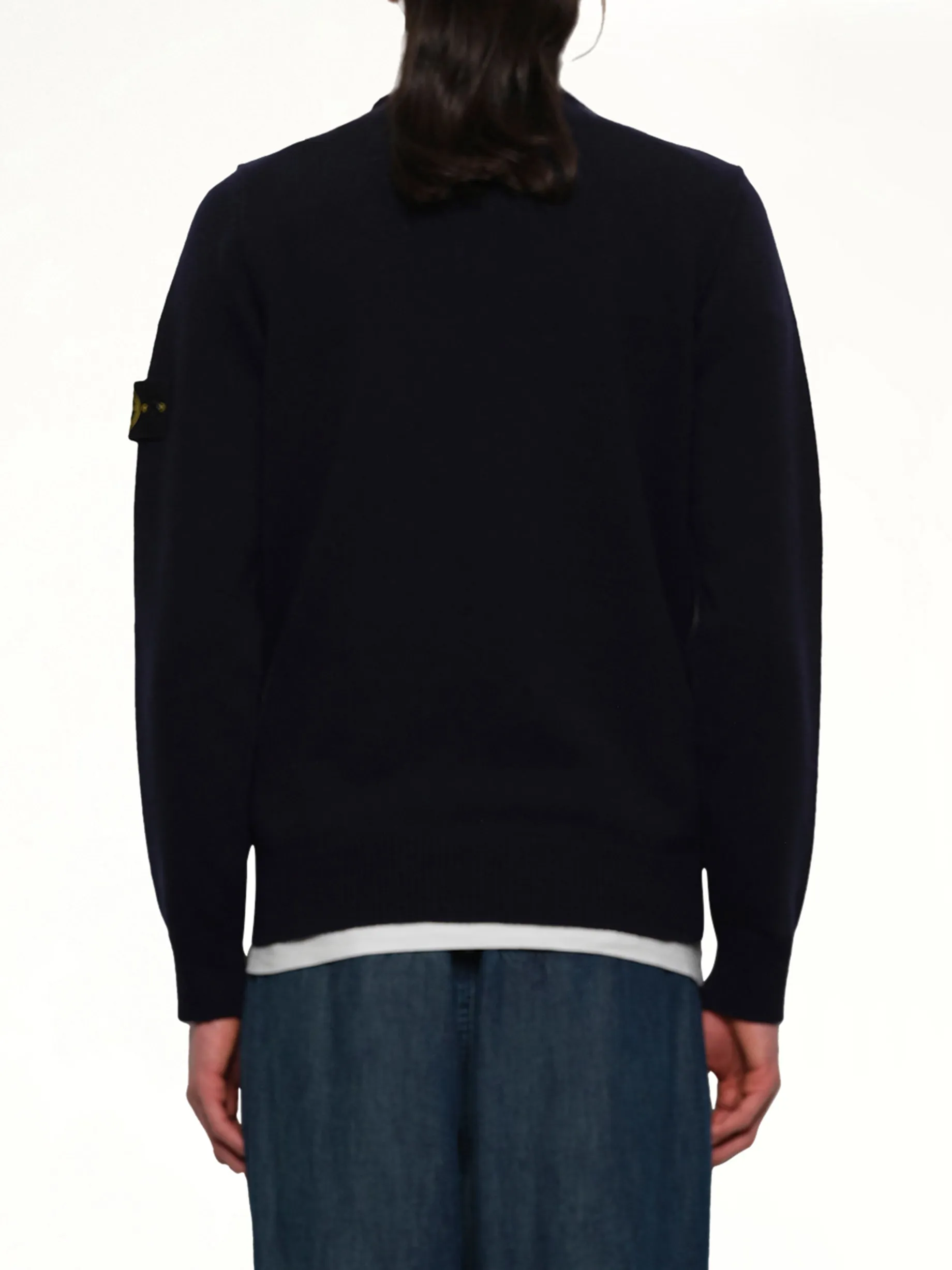 510007 Crewneck Sweater in Navy Blue sold by MARAIS product image thumbnail 5
