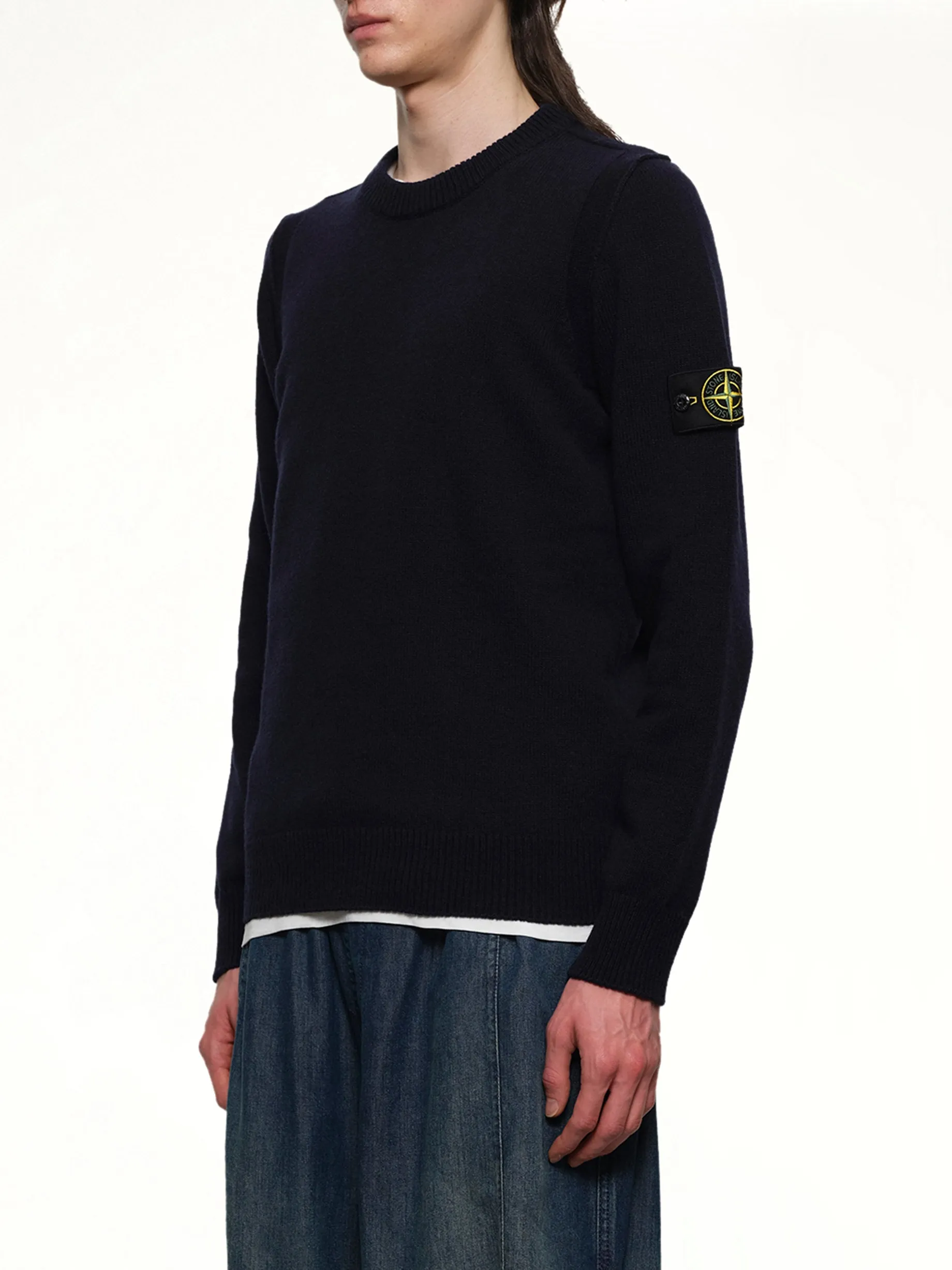 510007 Crewneck Sweater in Navy Blue sold by MARAIS product image thumbnail 3