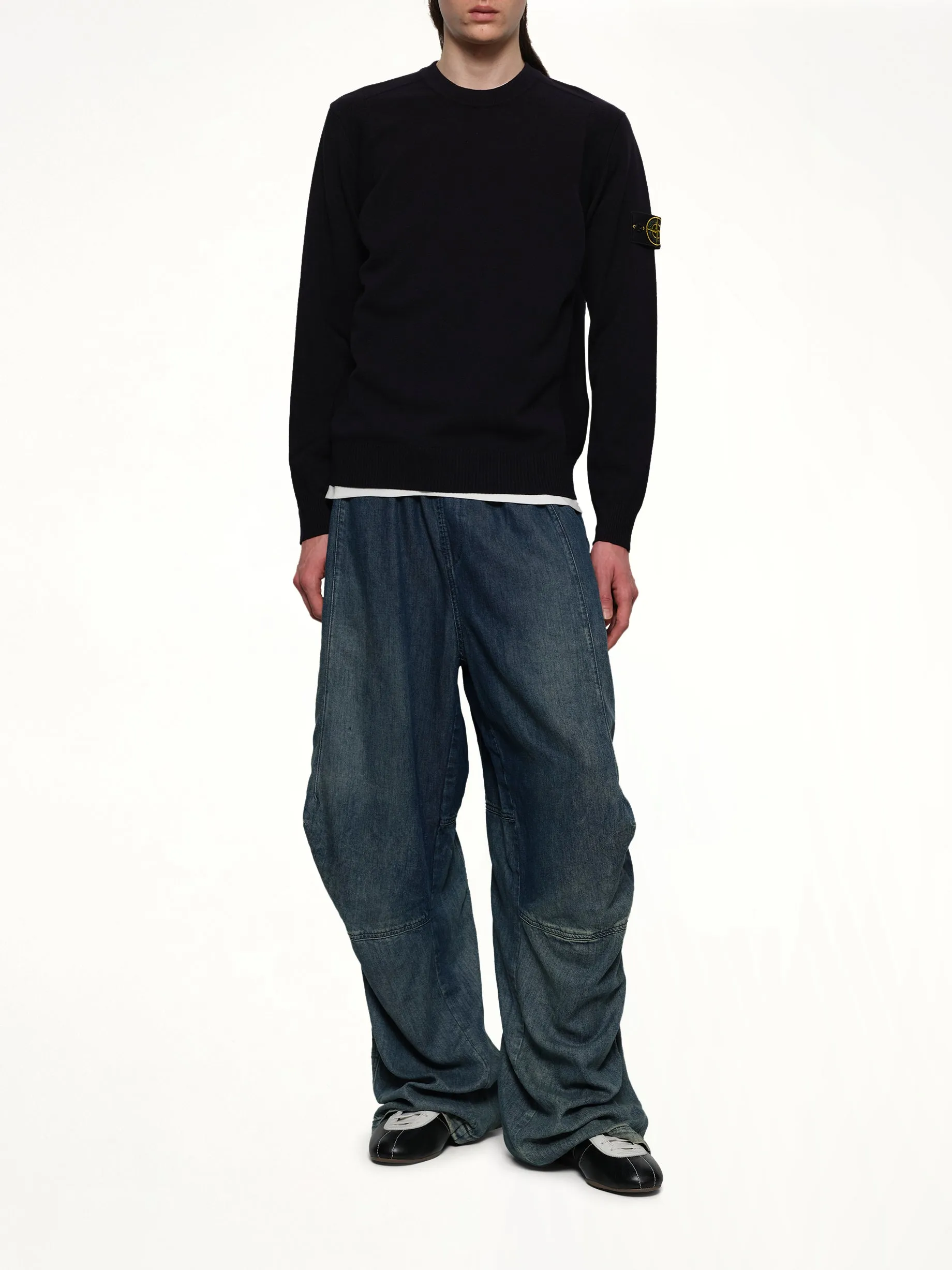 510000 Crewneck Sweatshirt in Navy Blue sold by MARAIS product image thumbnail 4