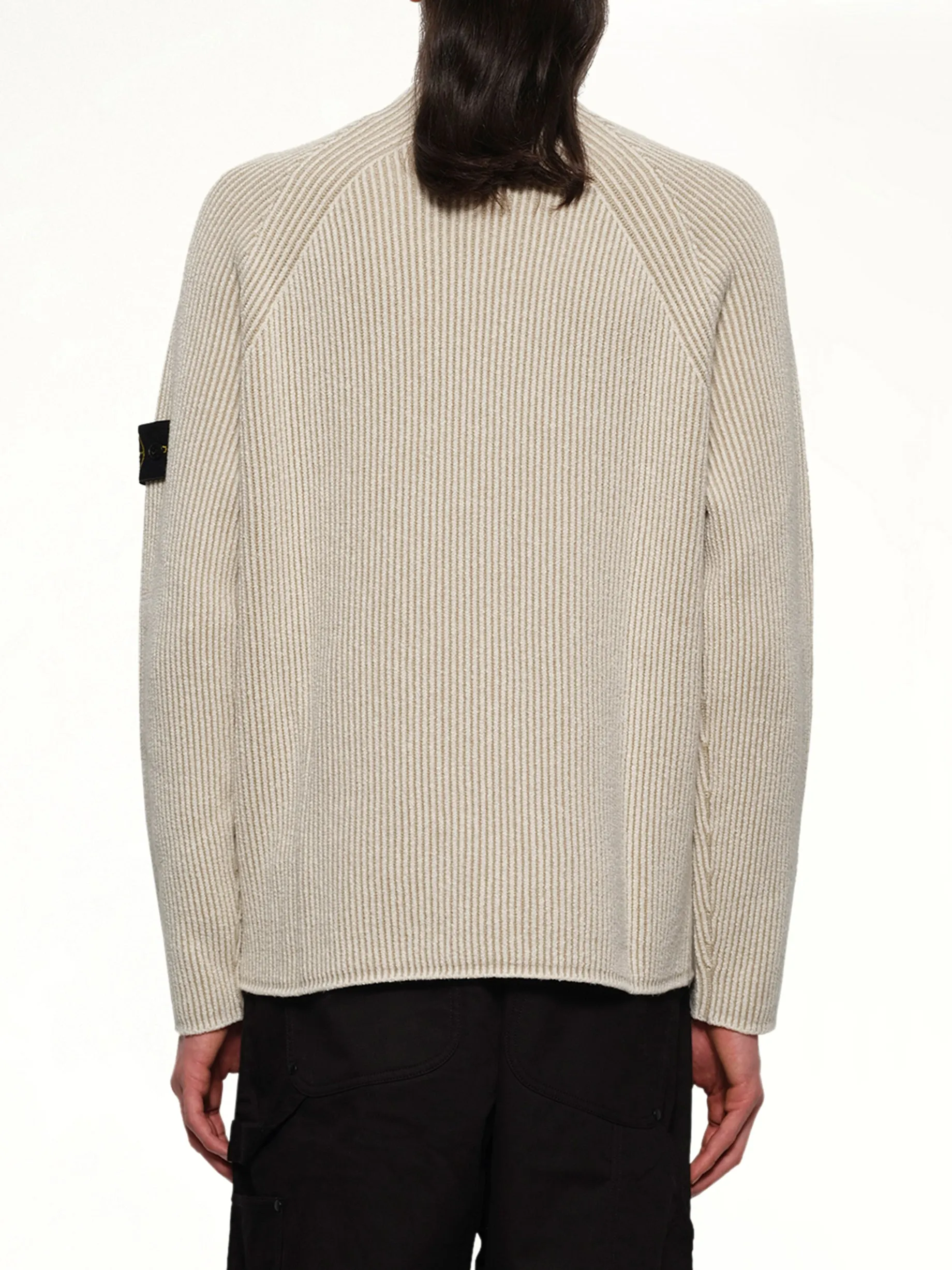 510002 Wool Crew Neck Sweater in Ivory sold by MARAIS product image thumbnail 5