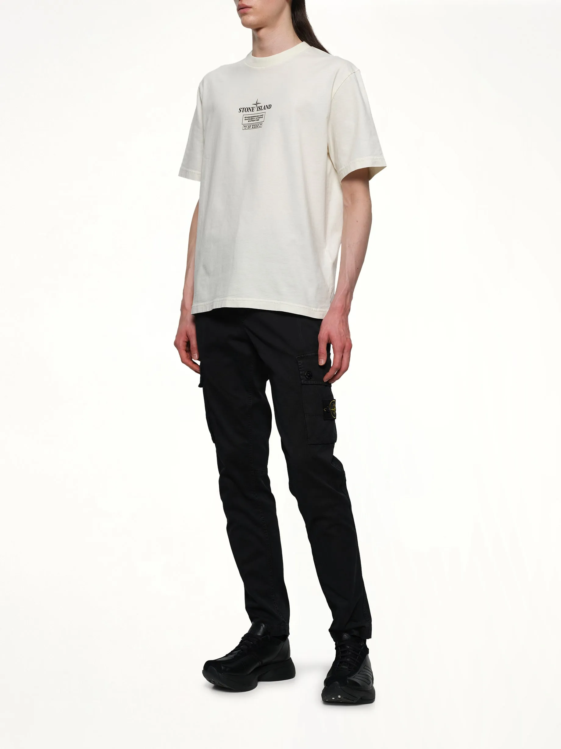 210003 02 Industrial Logos S/S T-Shirt in Ivory sold by MARAIS product image thumbnail 4