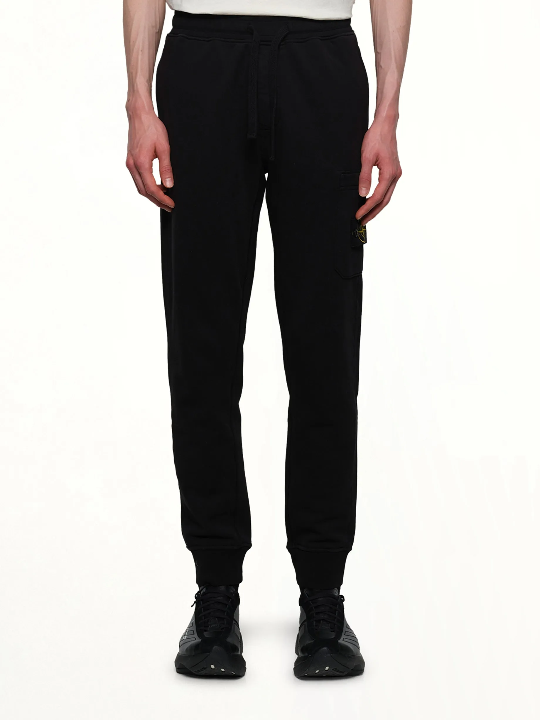 620001 Cotton Fleece Sweatpants in Black sold by MARAIS