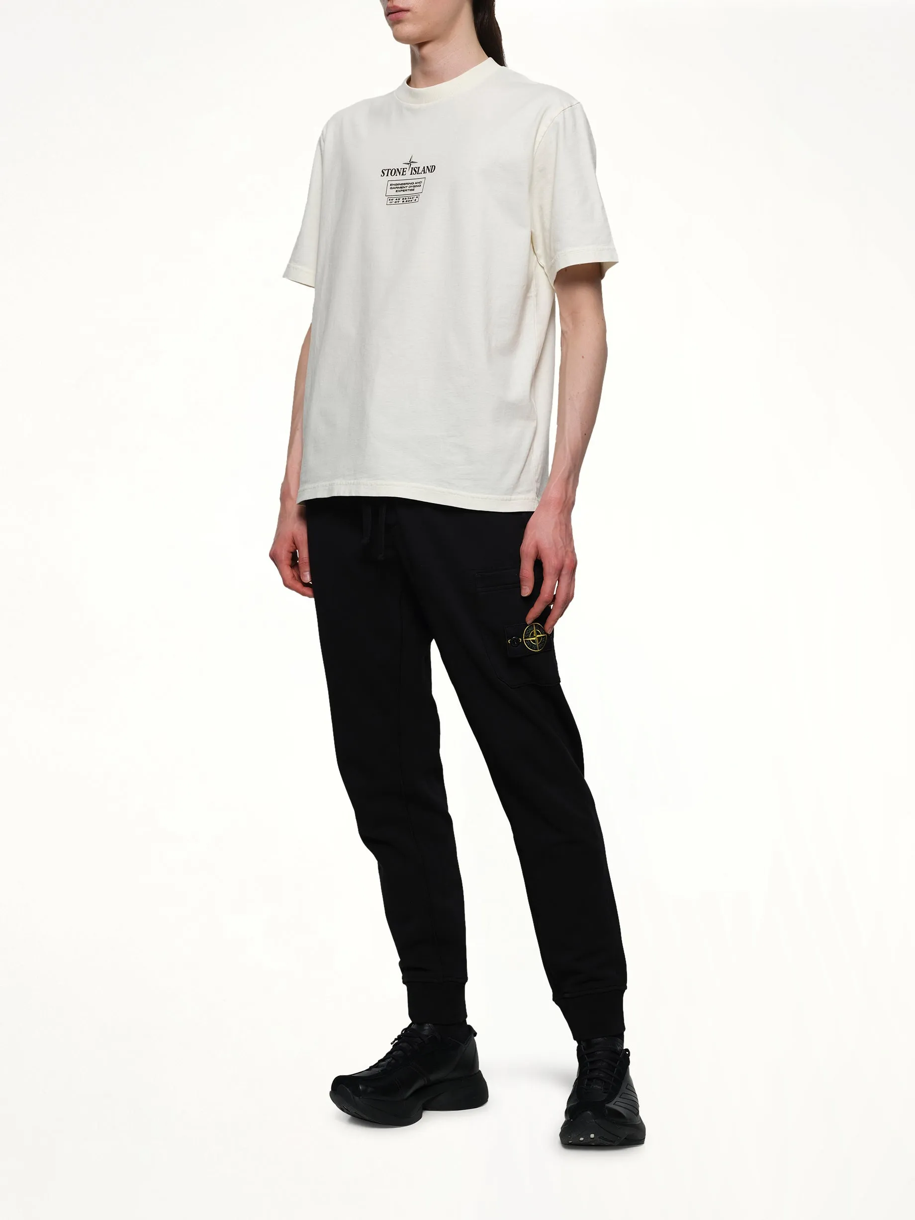 620001 Cotton Fleece Sweatpants in Black sold by MARAIS product image thumbnail 4