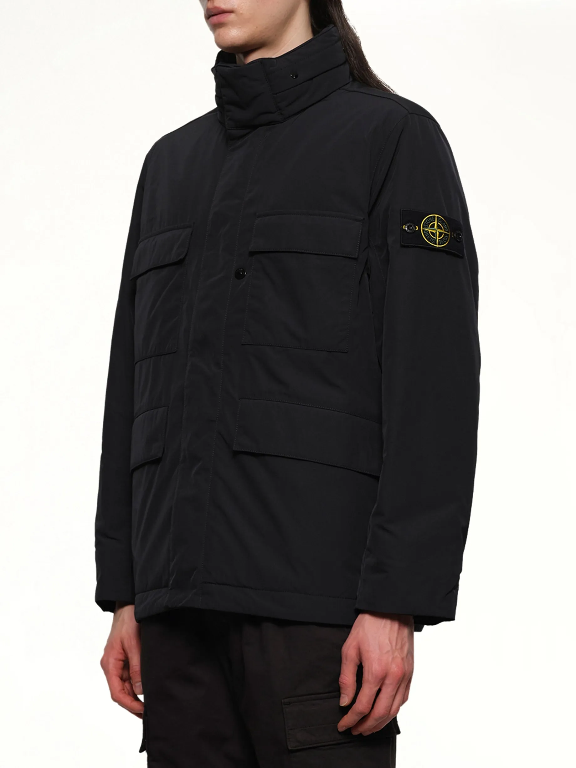 410004 Micro Twill Field Jacket in Black sold by MARAIS product image thumbnail 3