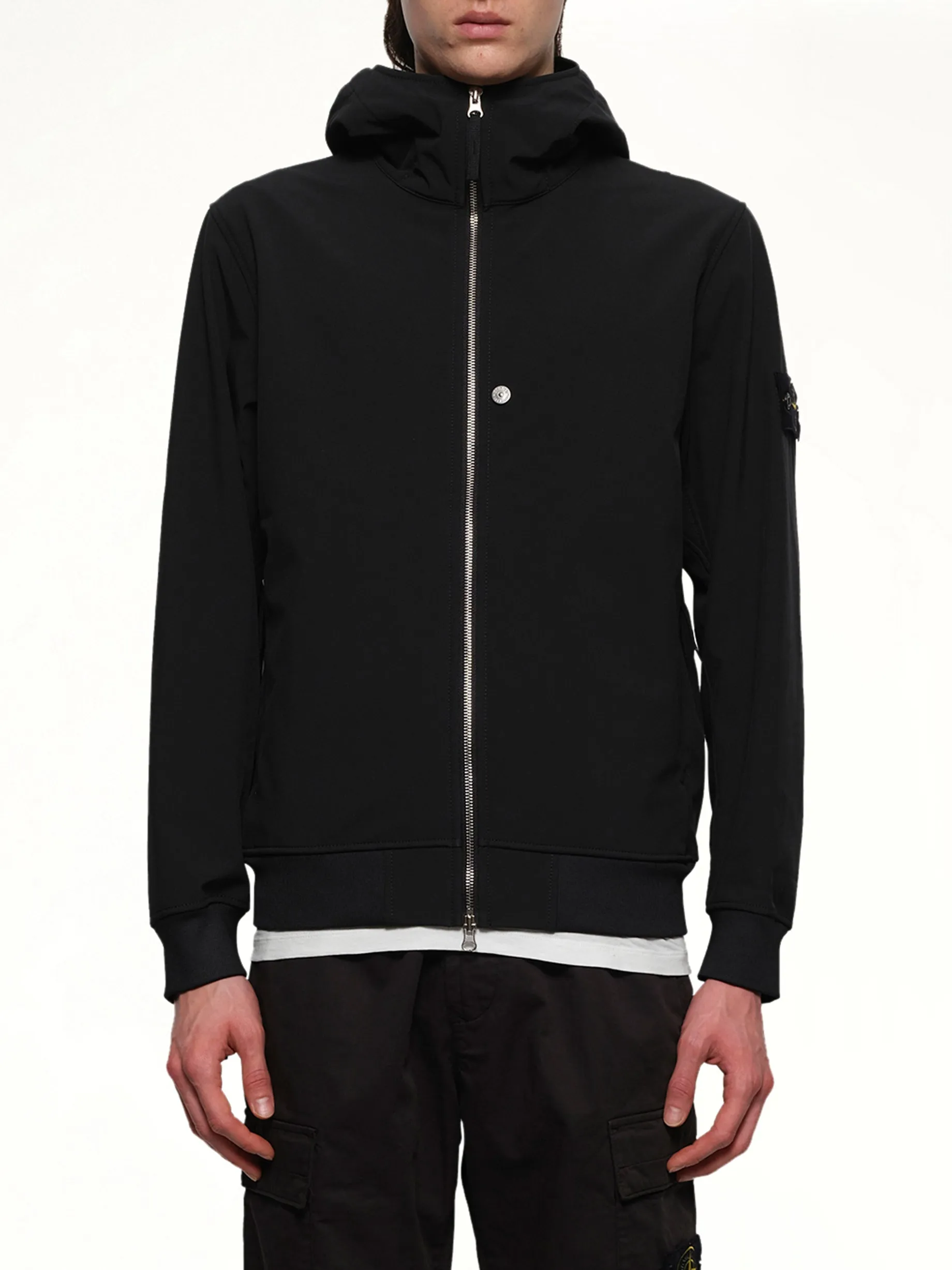 Q10000 Light Outerwear Jacket in Black sold by MARAIS