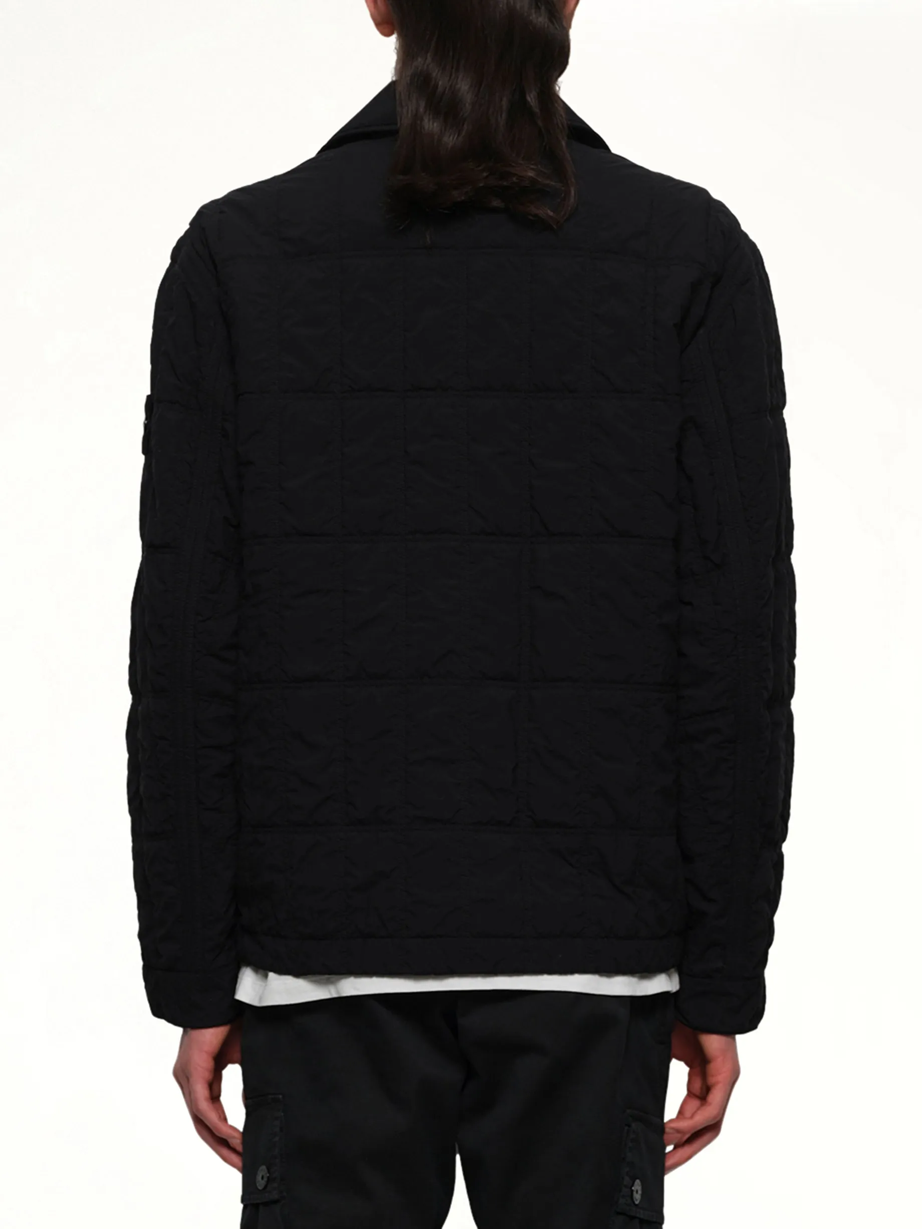 410009 Nylon Smerigliato Jacket in Black sold by MARAIS product image thumbnail 5