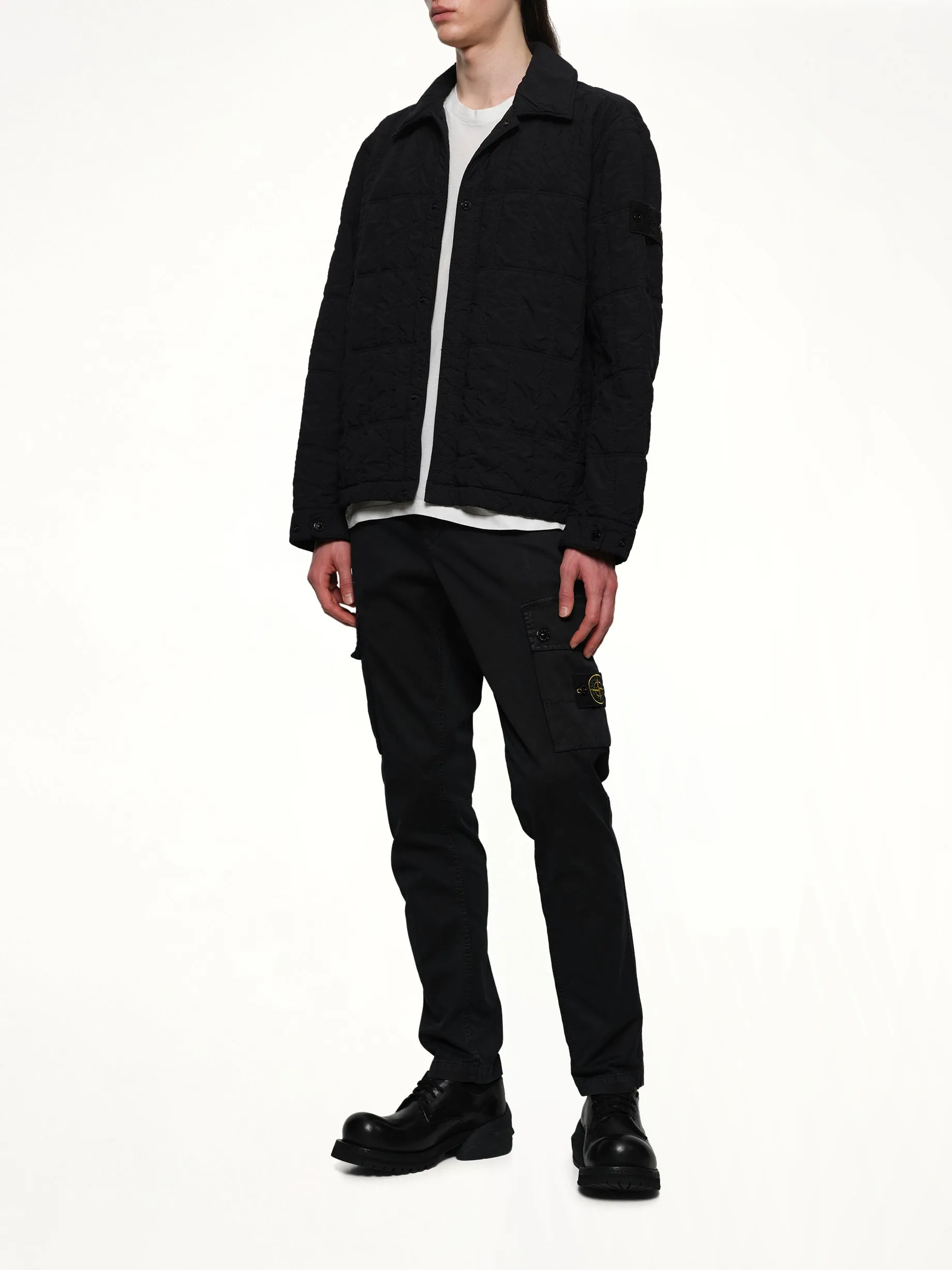 410009 Nylon Smerigliato Jacket in Black sold by MARAIS product image thumbnail 4