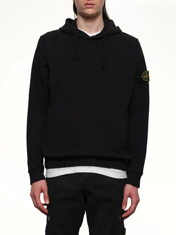 610002 Cotton Fleece Hoodie in Black sold by MARAIS