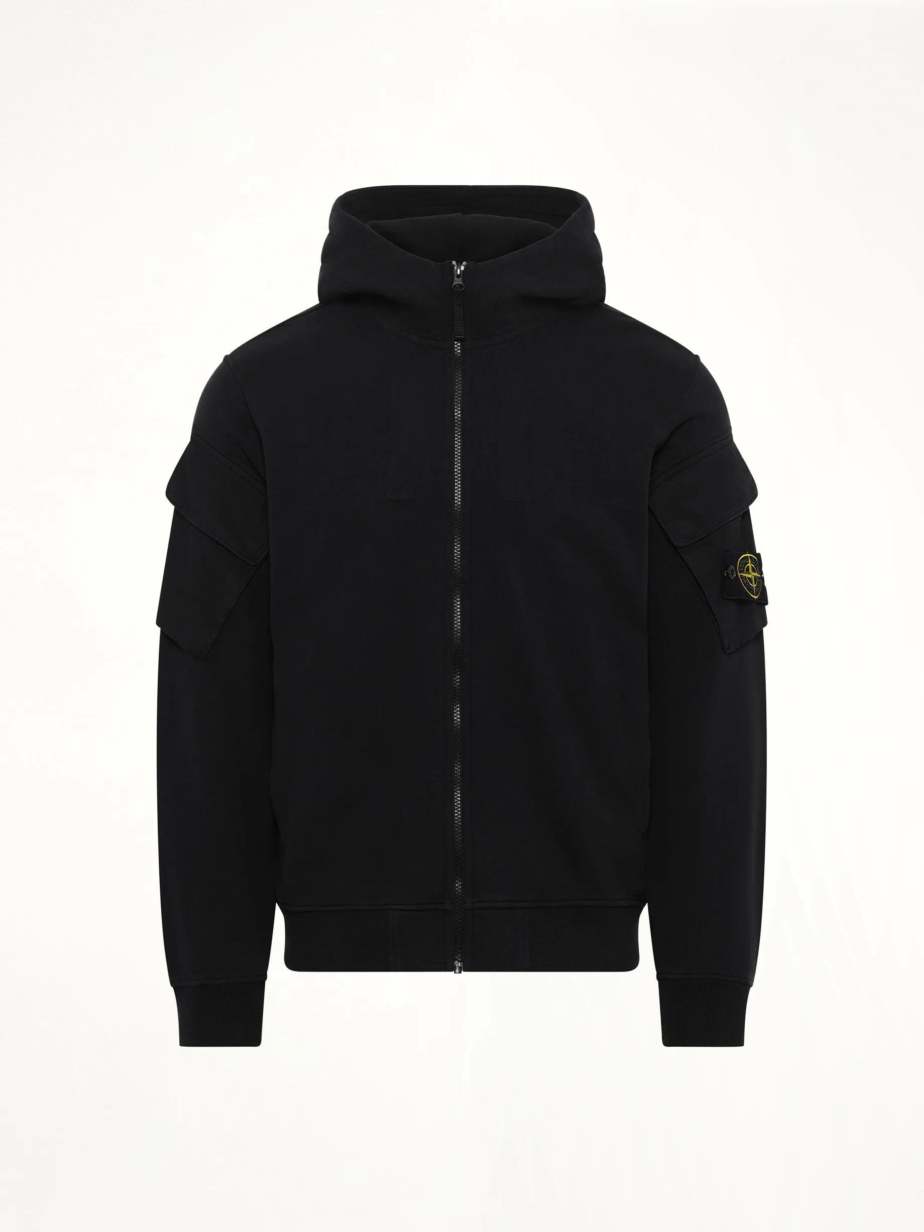 610000 Cotton Fleece Hoodie in Black sold by MARAIS product image thumbnail 2