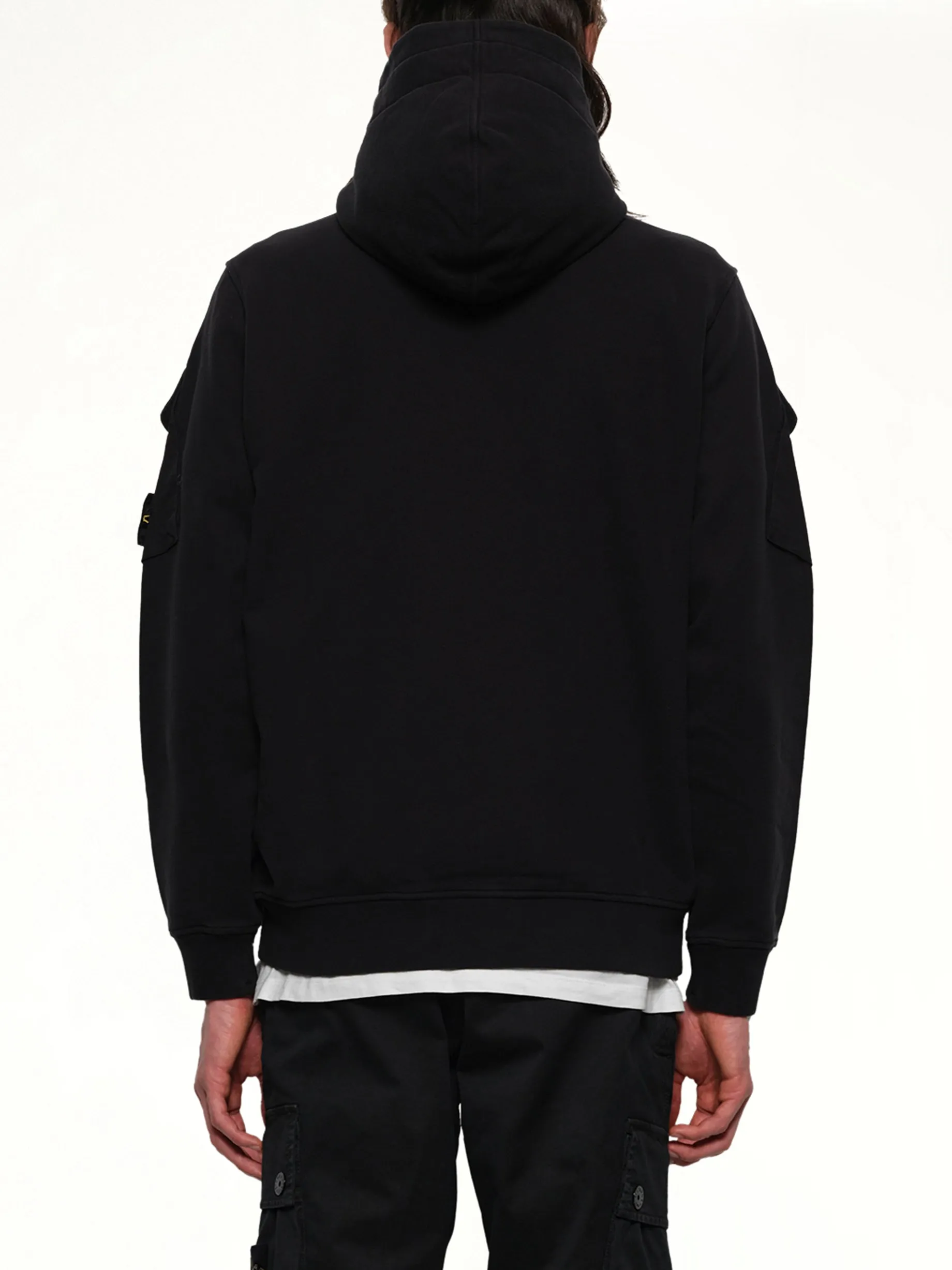 610000 Cotton Fleece Hoodie in Black sold by MARAIS product image thumbnail 5