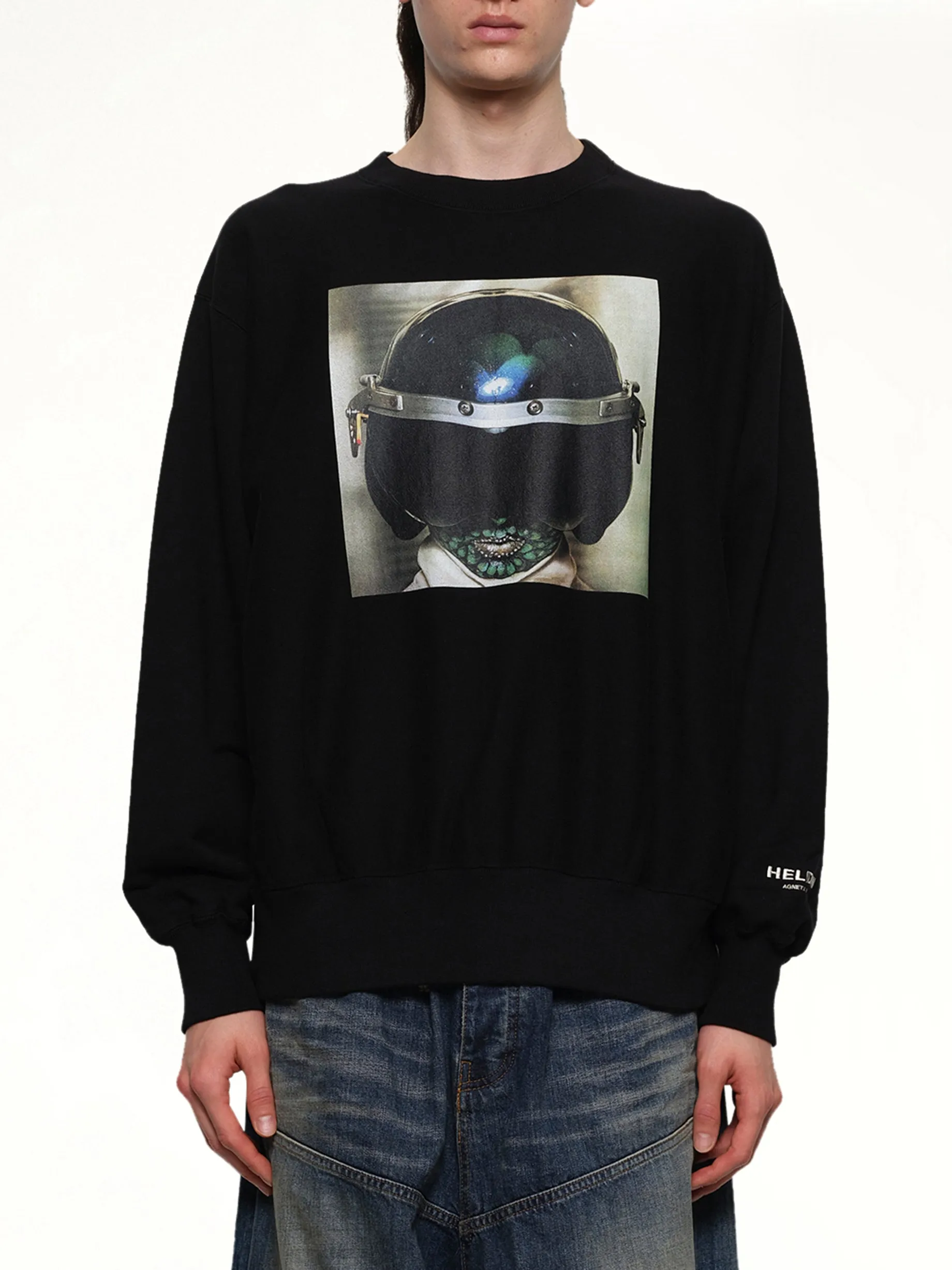 Heldon L/S T-Shirt in Black sold by MARAIS