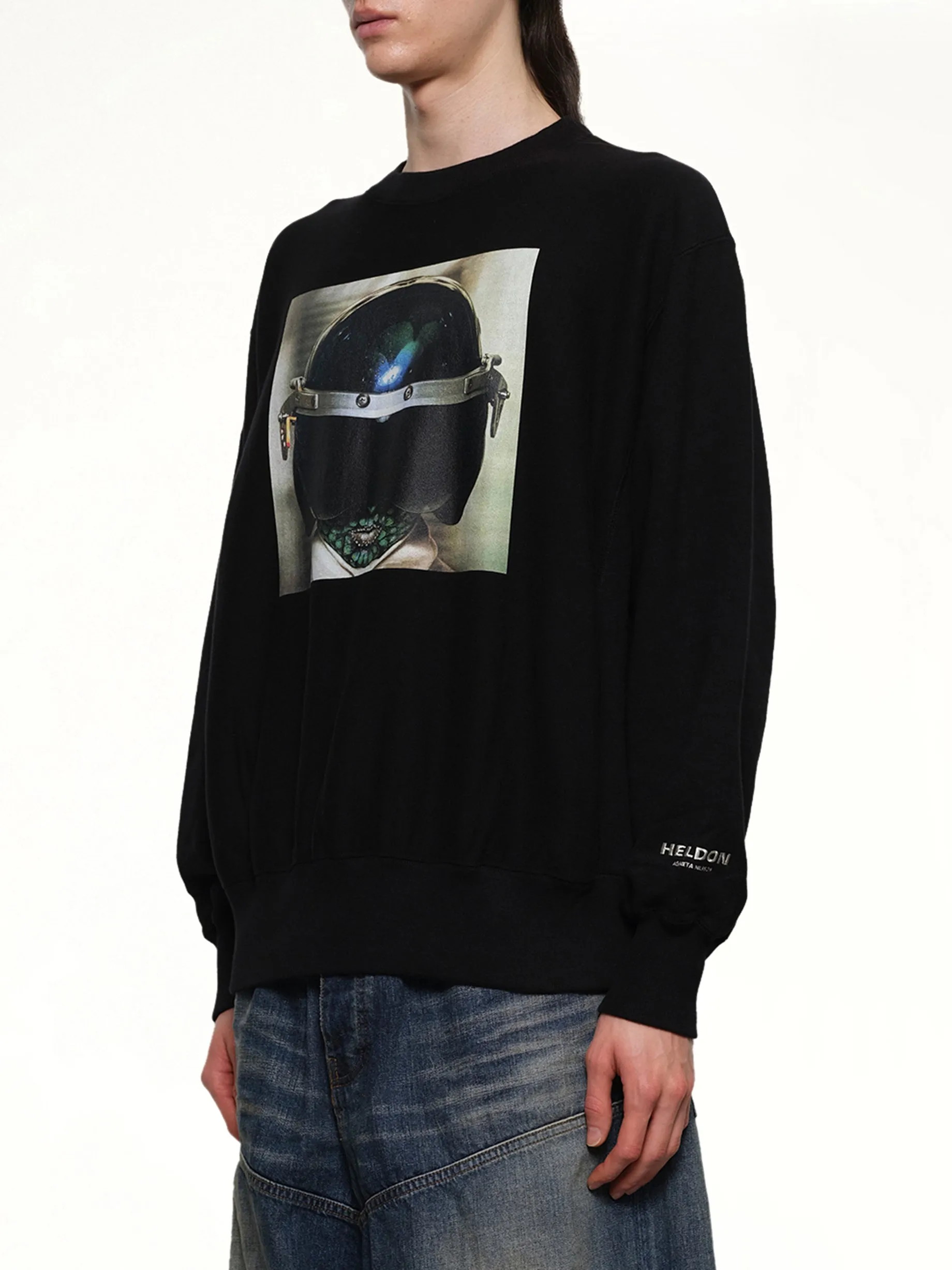 Heldon L/S T-Shirt in Black sold by MARAIS product image thumbnail 3
