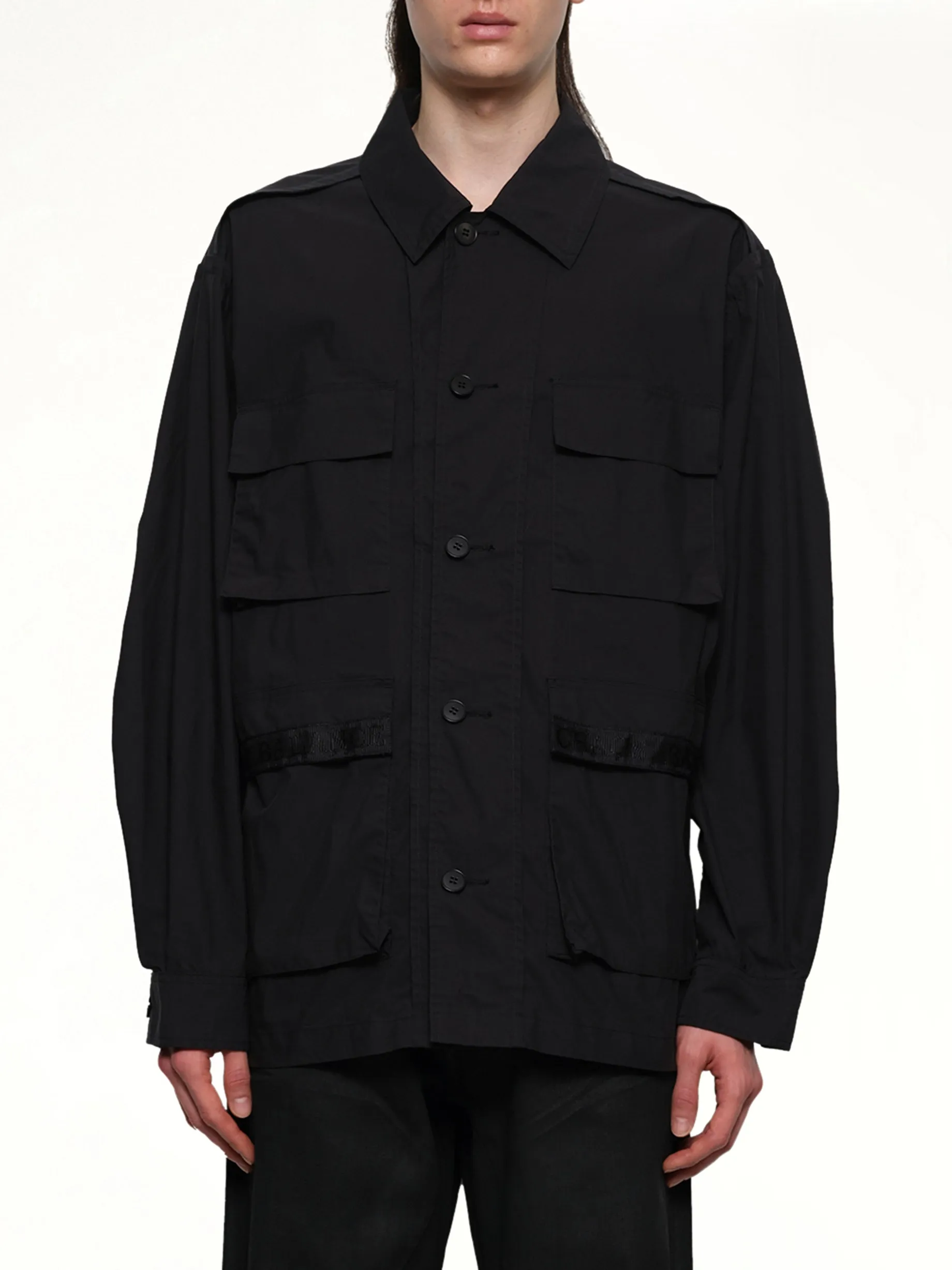 Pocket Shirt in Black sold by MARAIS