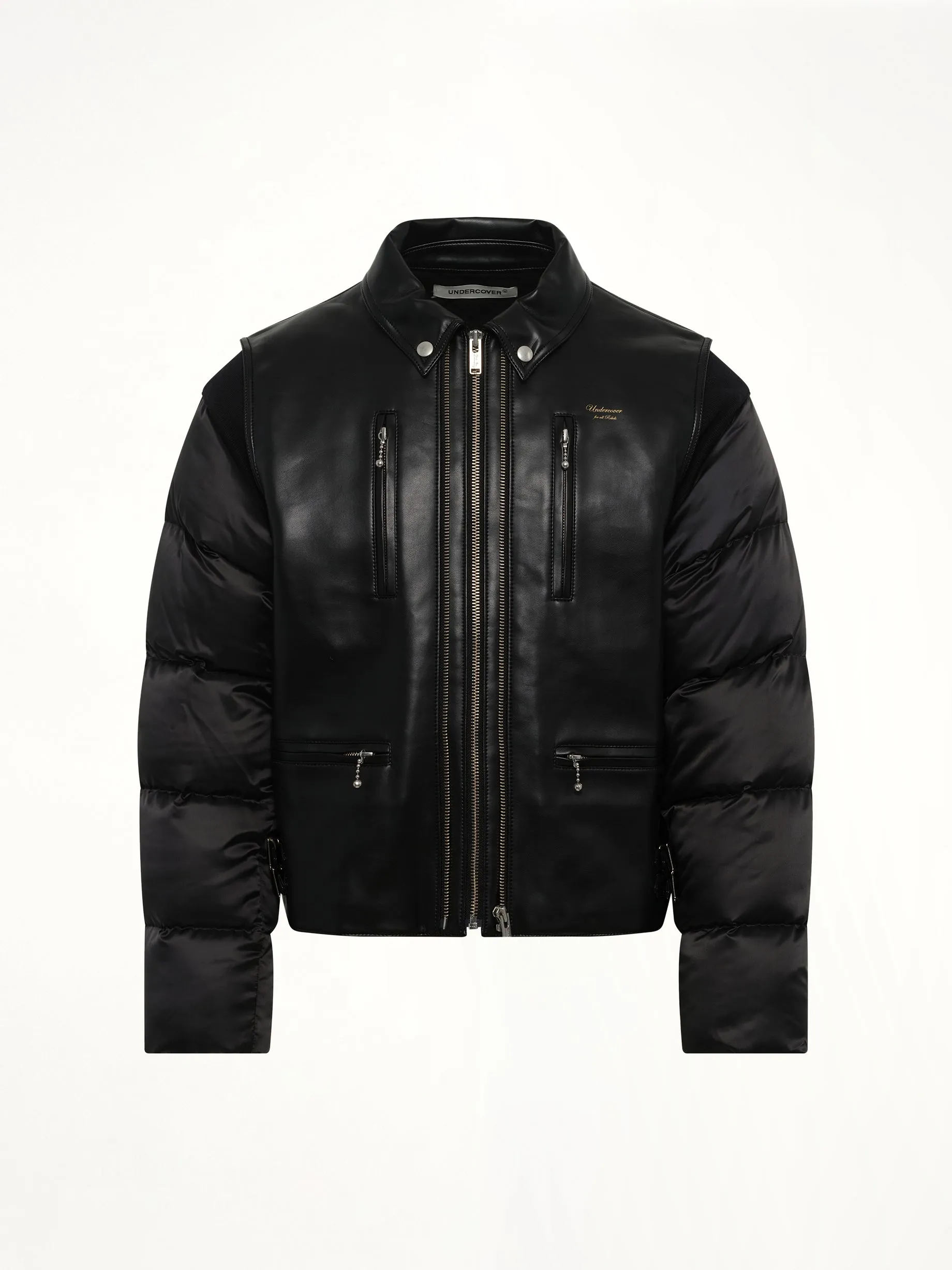 Vegan Leather Blouson in Black sold by MARAIS product image thumbnail 2