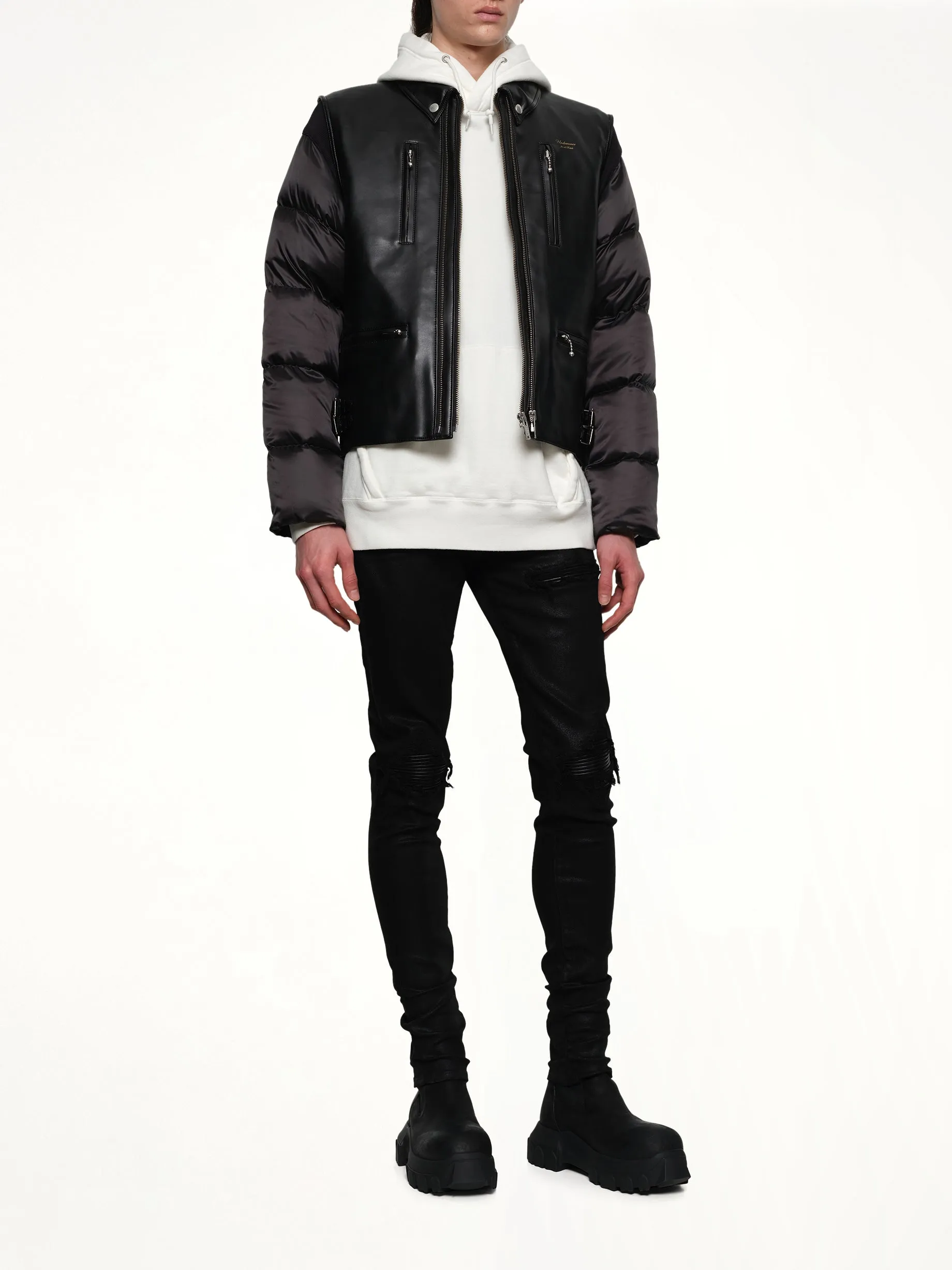 Vegan Leather Blouson in Black sold by MARAIS product image thumbnail 4