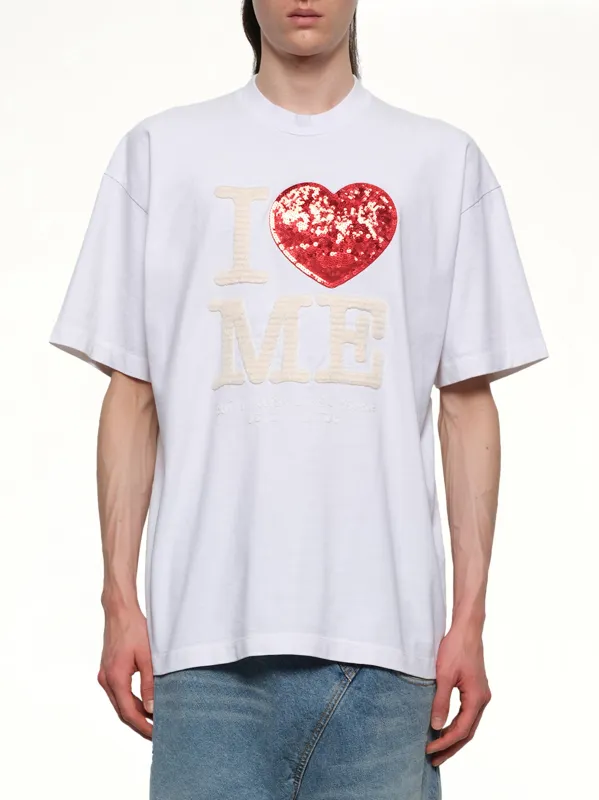 Grip-Love T-Shirt in White made by Doublet