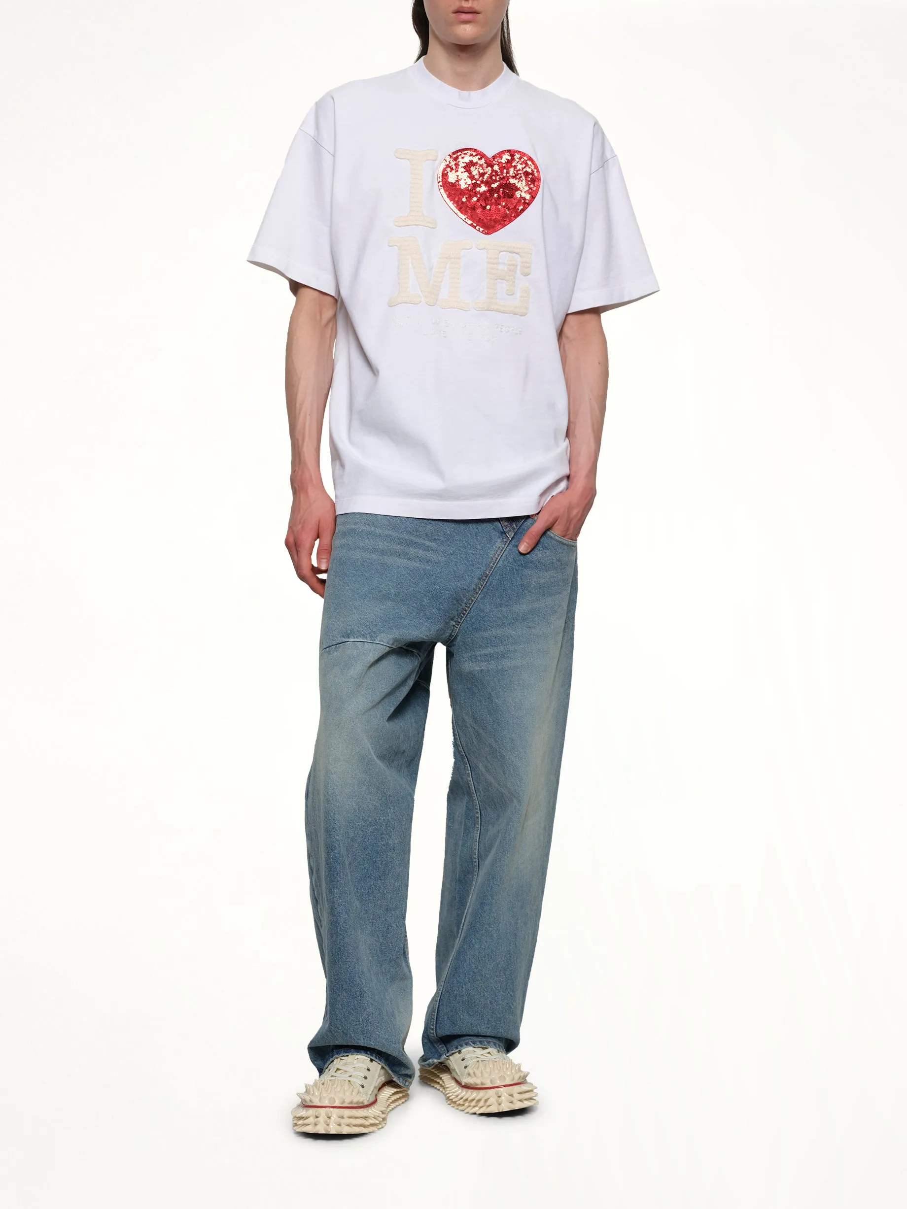 Grip-Love T-Shirt in White sold by MARAIS product image thumbnail 4