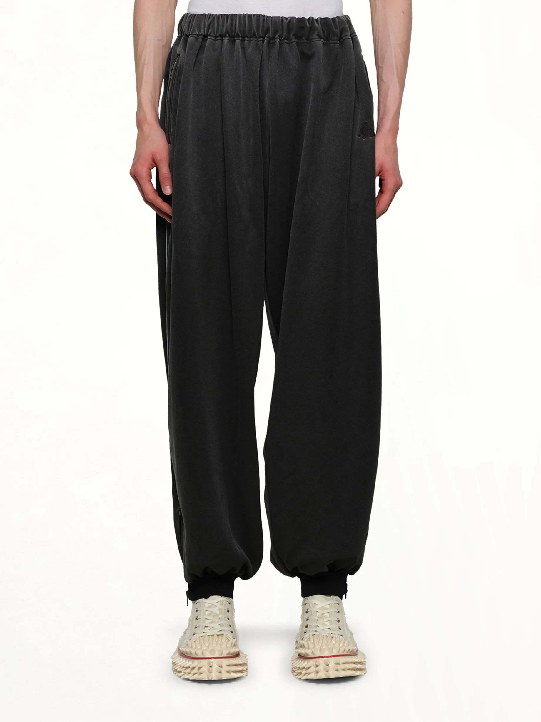 Faded Black Track Pants in Grey sold by MARAIS