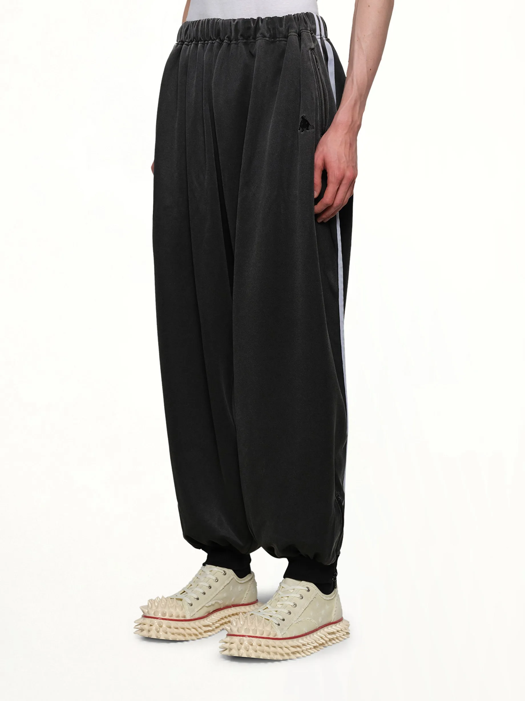 Faded Black Track Pants in Grey sold by MARAIS product image thumbnail 3