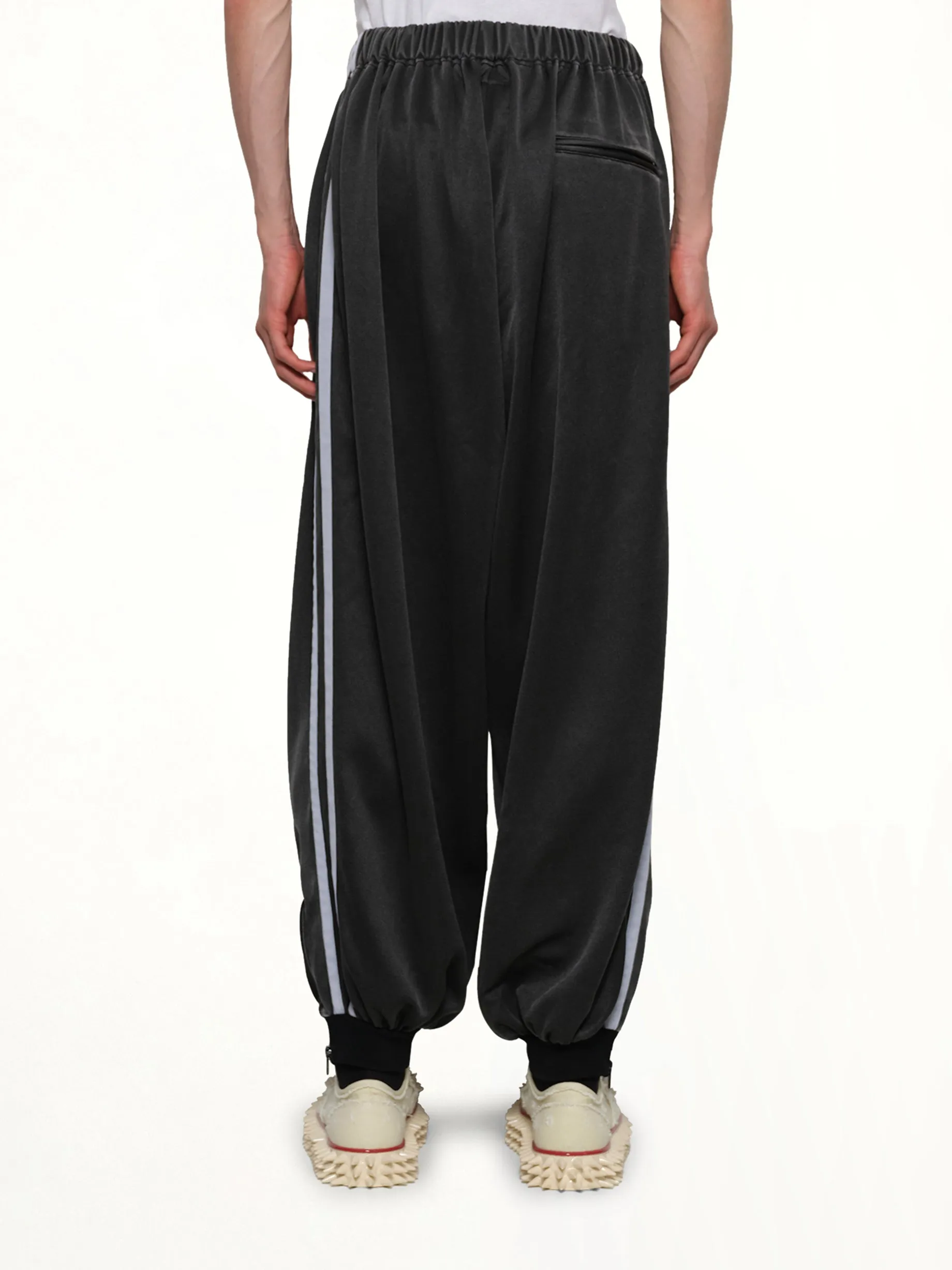 Faded Black Track Pants in Grey sold by MARAIS product image thumbnail 5