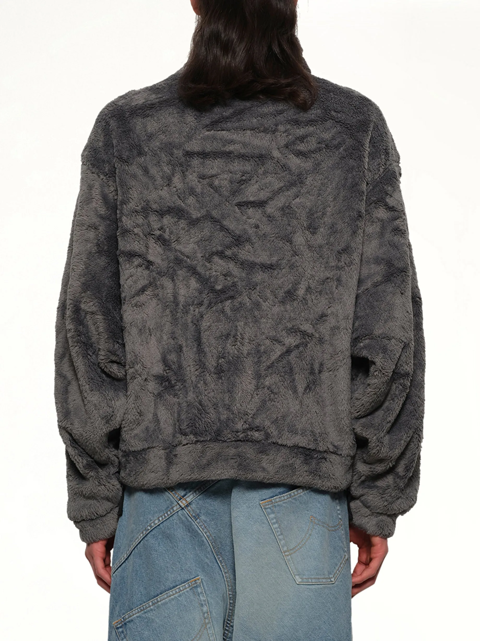 Glow in the dark Skelton Fleece Jacket in Grey sold by MARAIS product image thumbnail 5