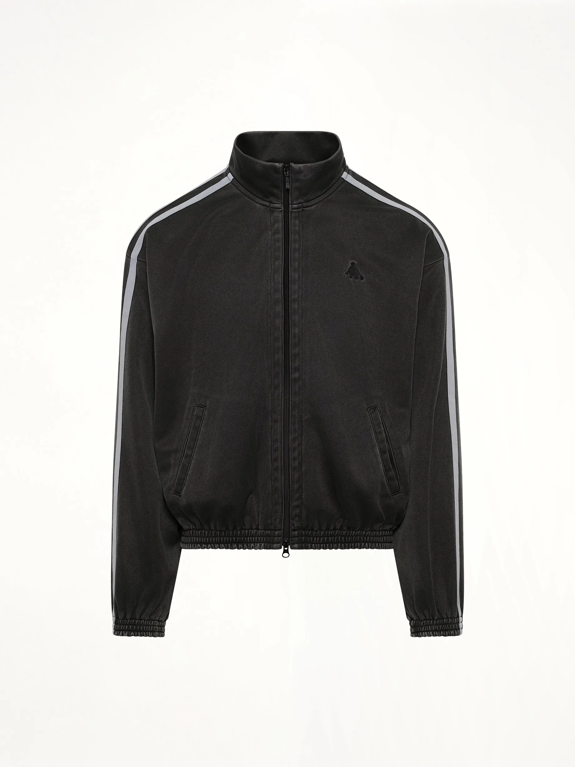 Faded Black Track Jacket in Grey sold by MARAIS product image thumbnail 2