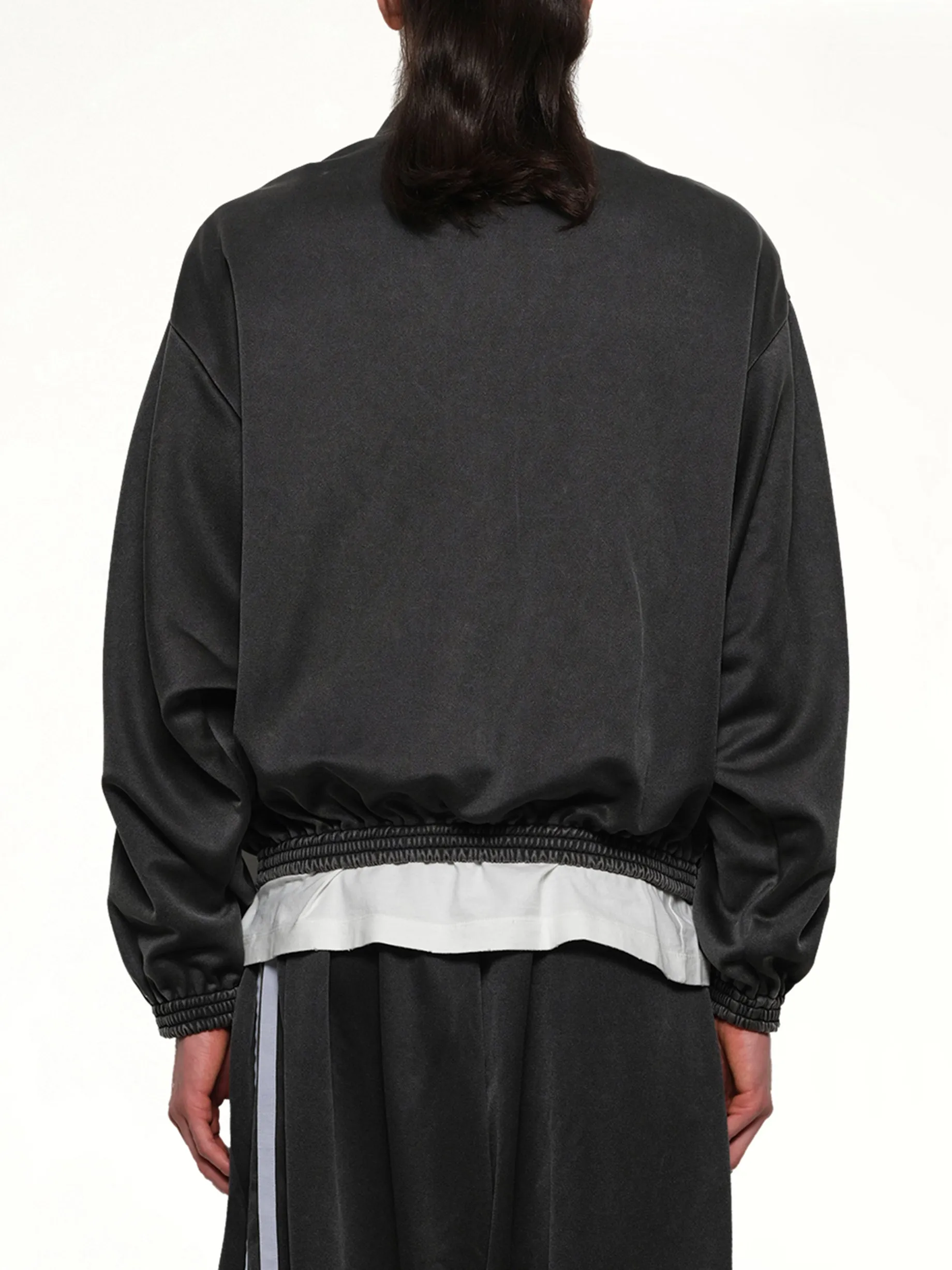 Faded Black Track Jacket in Grey sold by MARAIS product image thumbnail 5