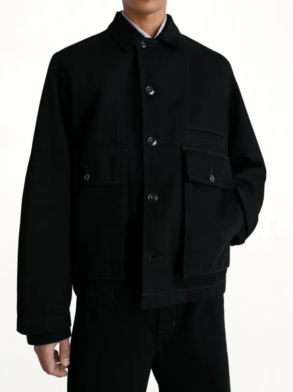 Boxy Outer Jacket in Black sold by MARAIS
