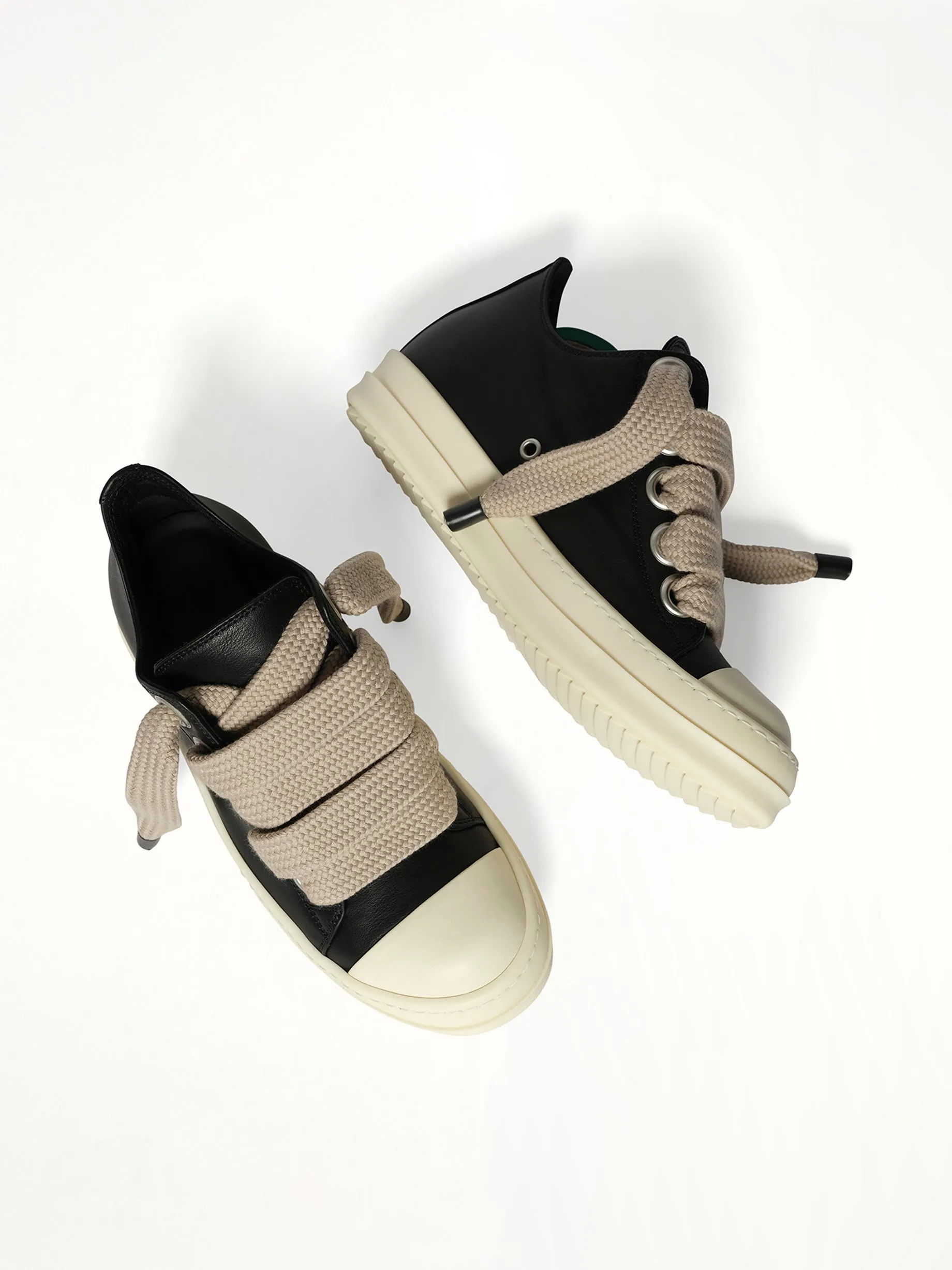 Jumbolace Low Sneaks in Black/Milk/Milk sold by MARAIS product image thumbnail 4