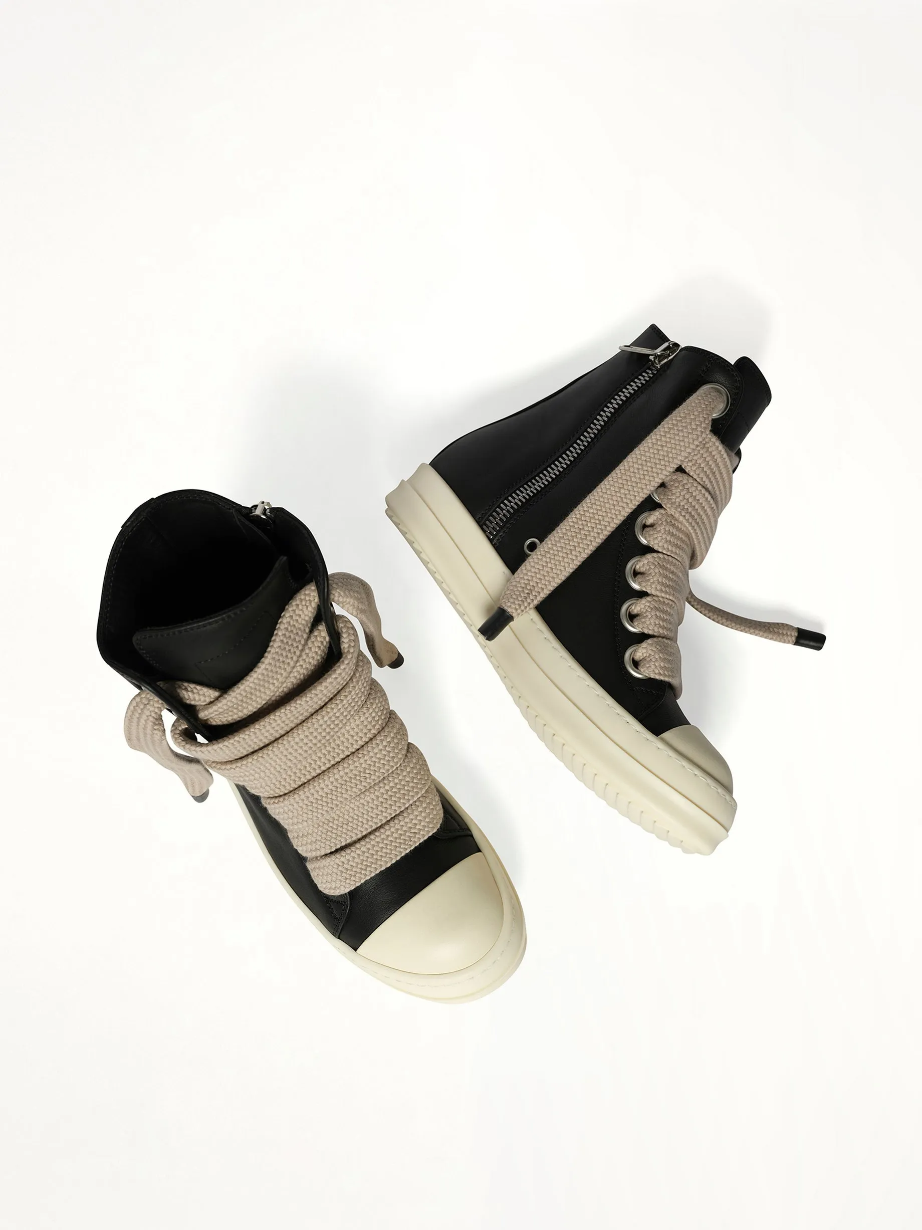 Jumbolace Sneaks in Black/Milk/Milk sold by MARAIS product image thumbnail 4