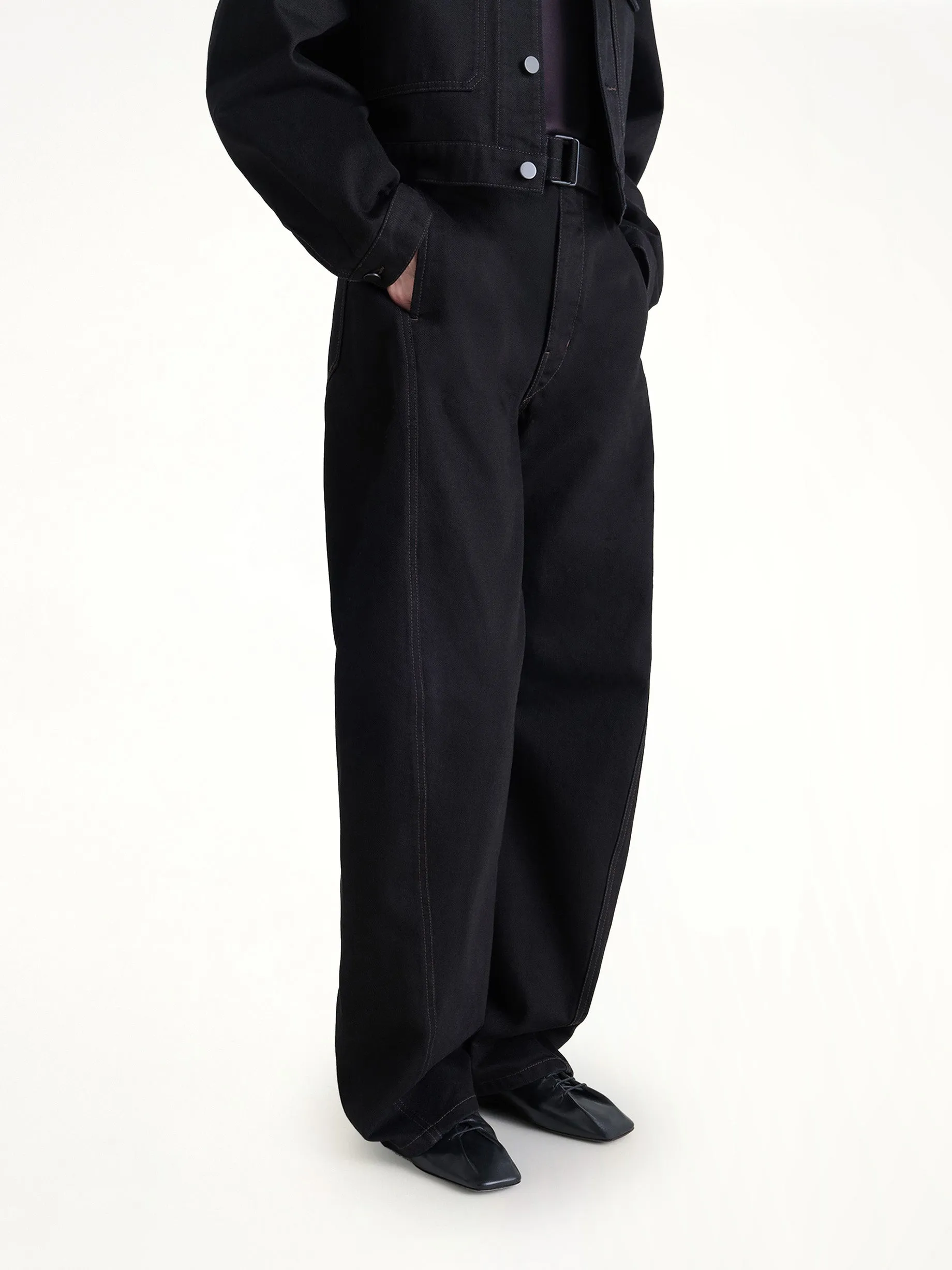 Souris Flat Classic Derbies in Black sold by MARAIS product image thumbnail 5