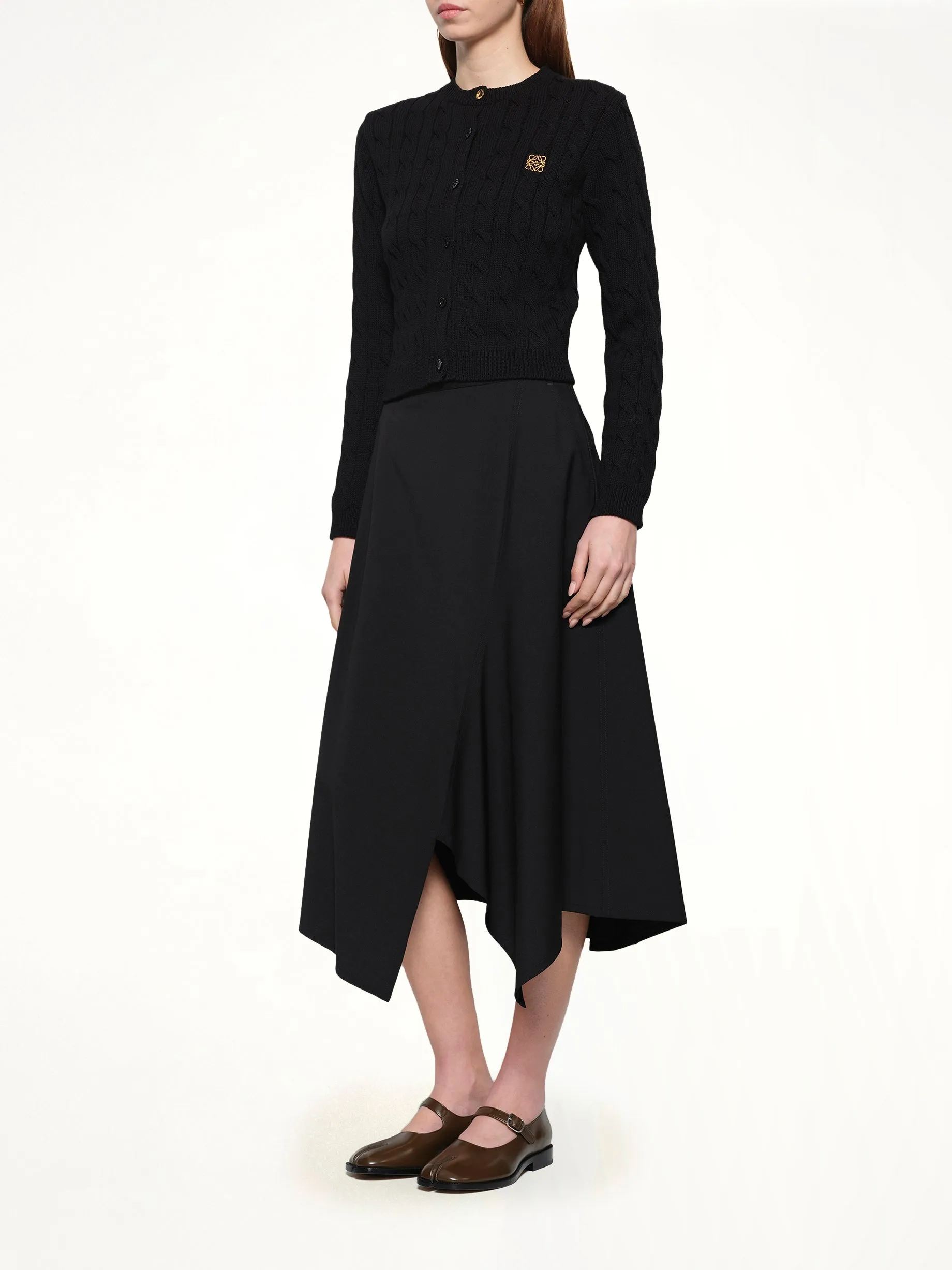 Asymmetric Skirt in Black sold by MARAIS product image thumbnail 4