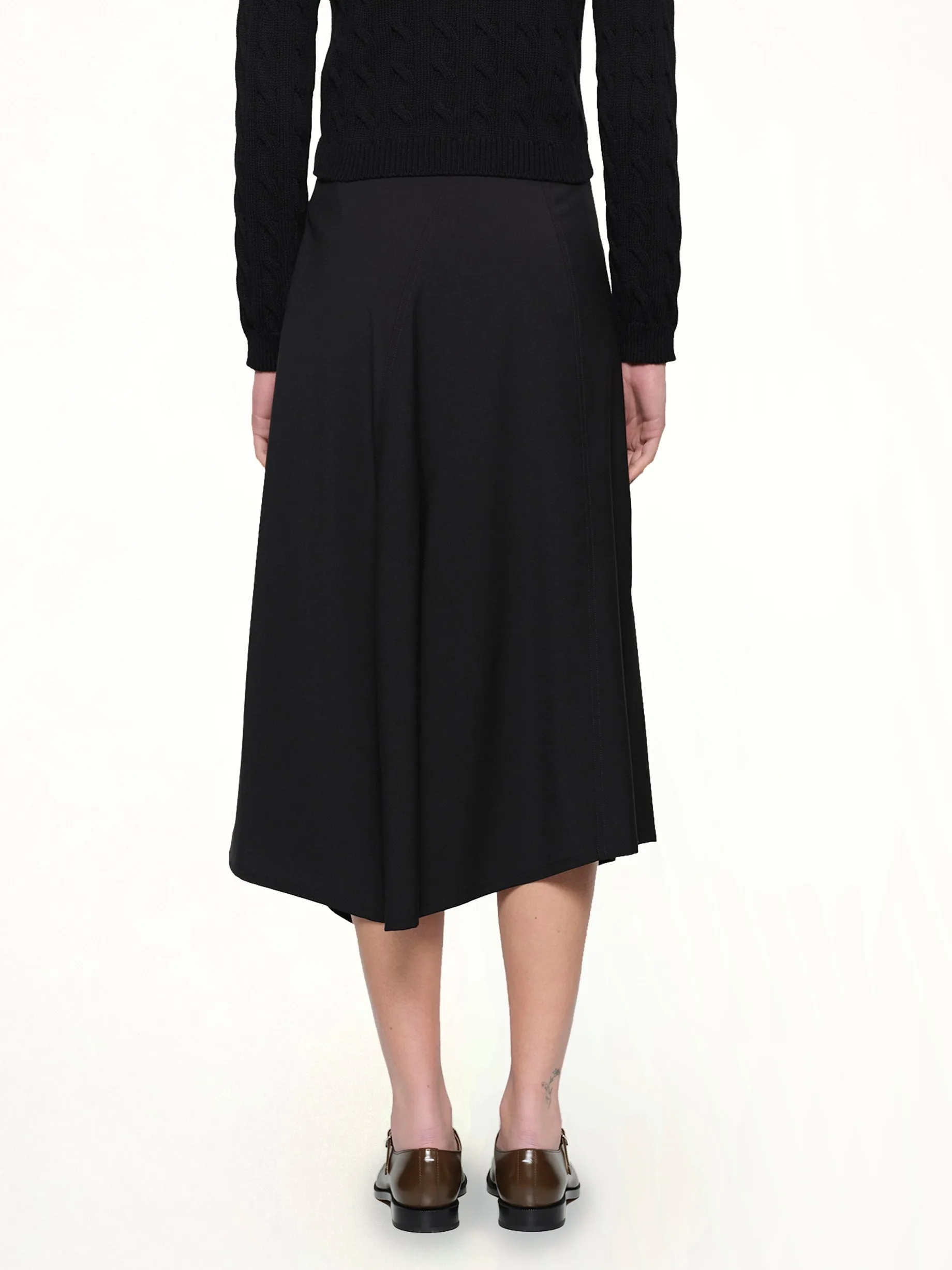 Asymmetric Skirt in Black sold by MARAIS product image thumbnail 5