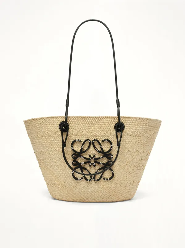 Anagram Basket Medium in Natural/Black sold by MARAIS