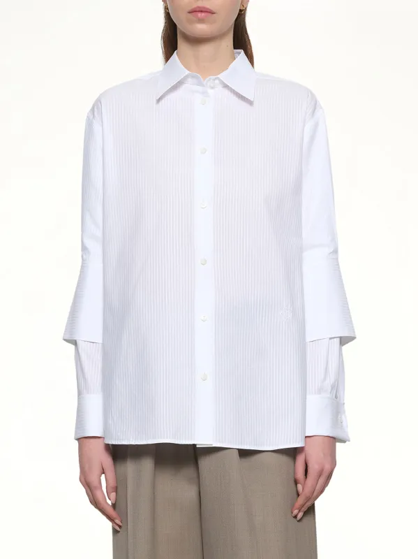Turn-Up Shirt in White made by Loewe
