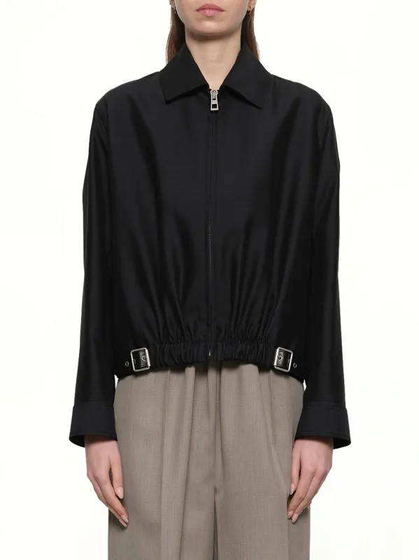 Belted Jacket in Black sold by MARAIS