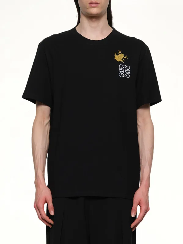 Frog Relaxed Fit T-Shirt in Black sold by MARAIS