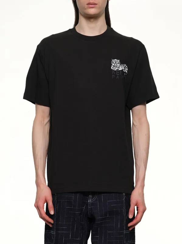 Gots Kenzo Happy Tiger Embroidered Classic T-Shirt in Black sold by MARAIS
