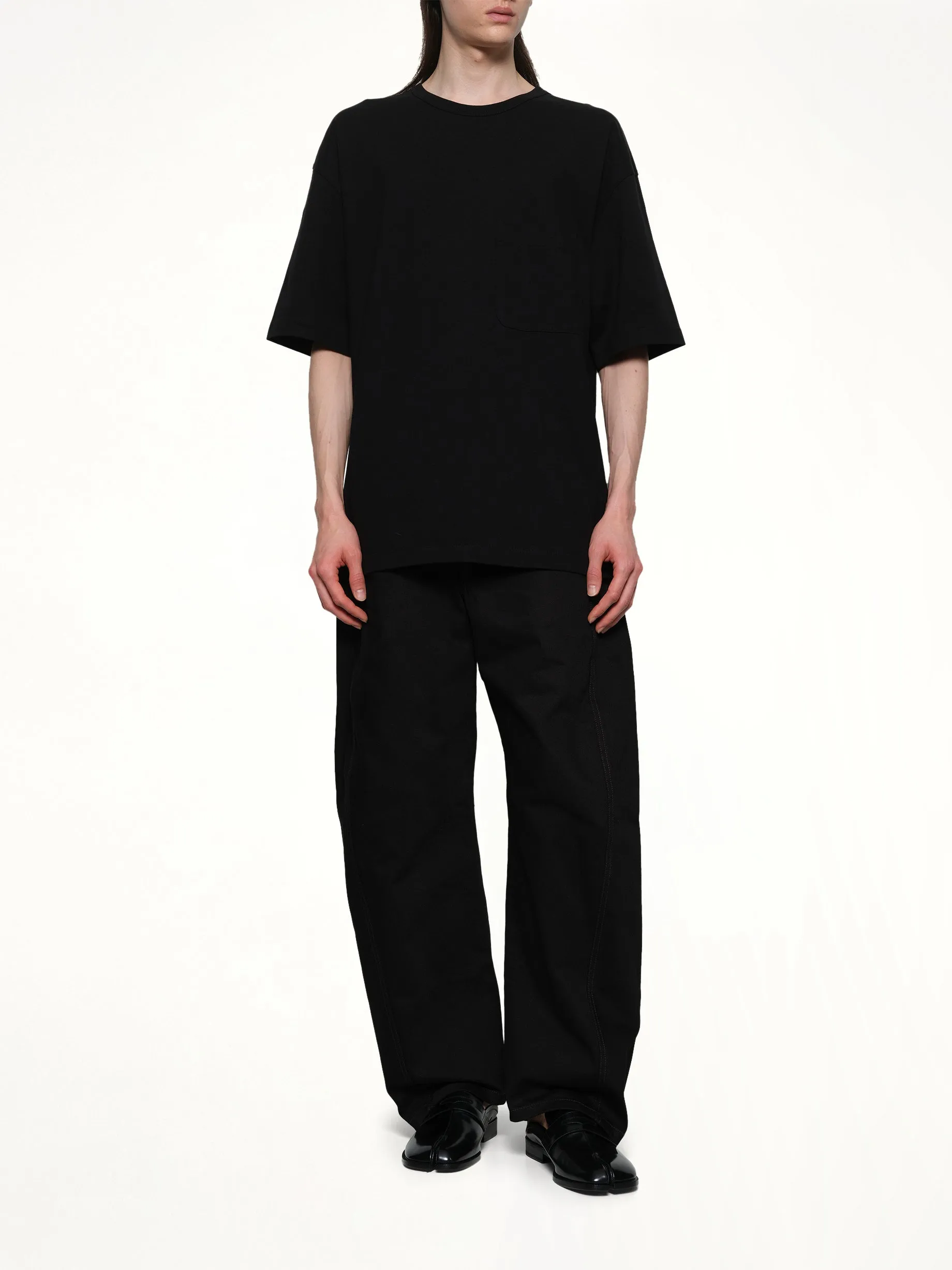 Boxy Ss T-Shirt in Black sold by MARAIS product image thumbnail 4