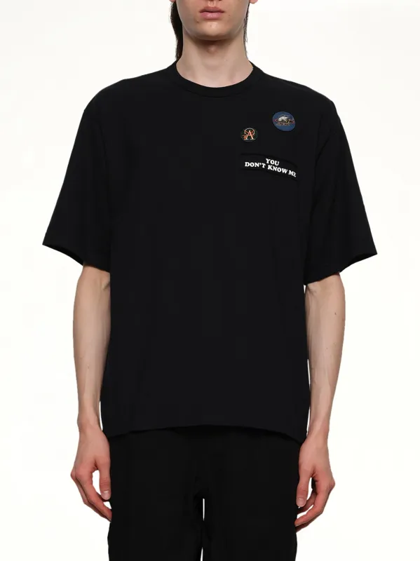 Patches T-Shirt in Black sold by MARAIS