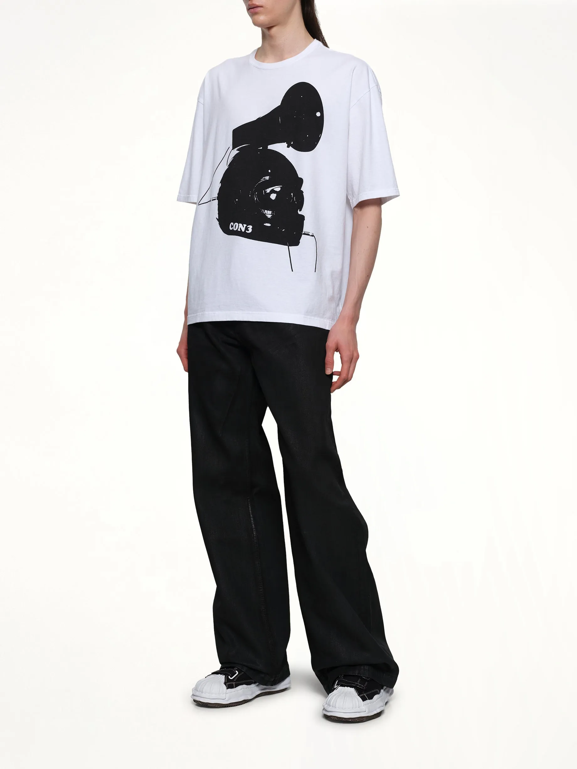 Con 3 T-Shirt in White sold by MARAIS product image thumbnail 4