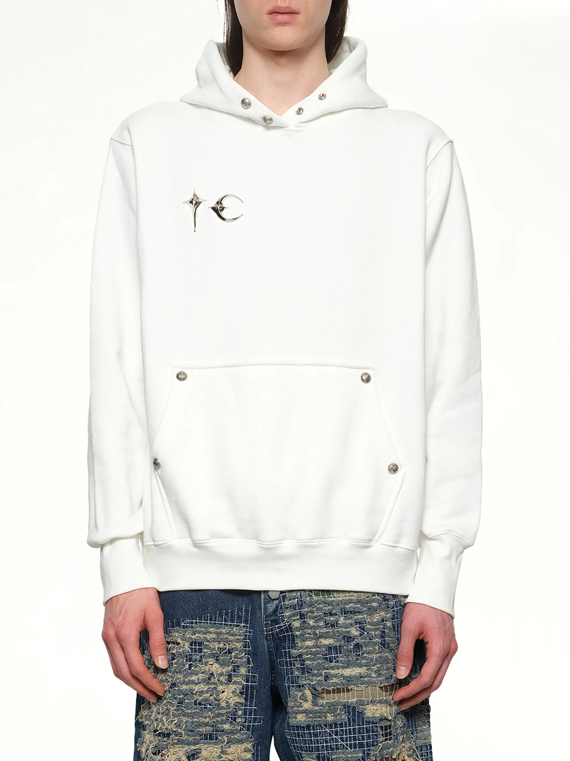 Armor Hoodie in White sold by MARAIS