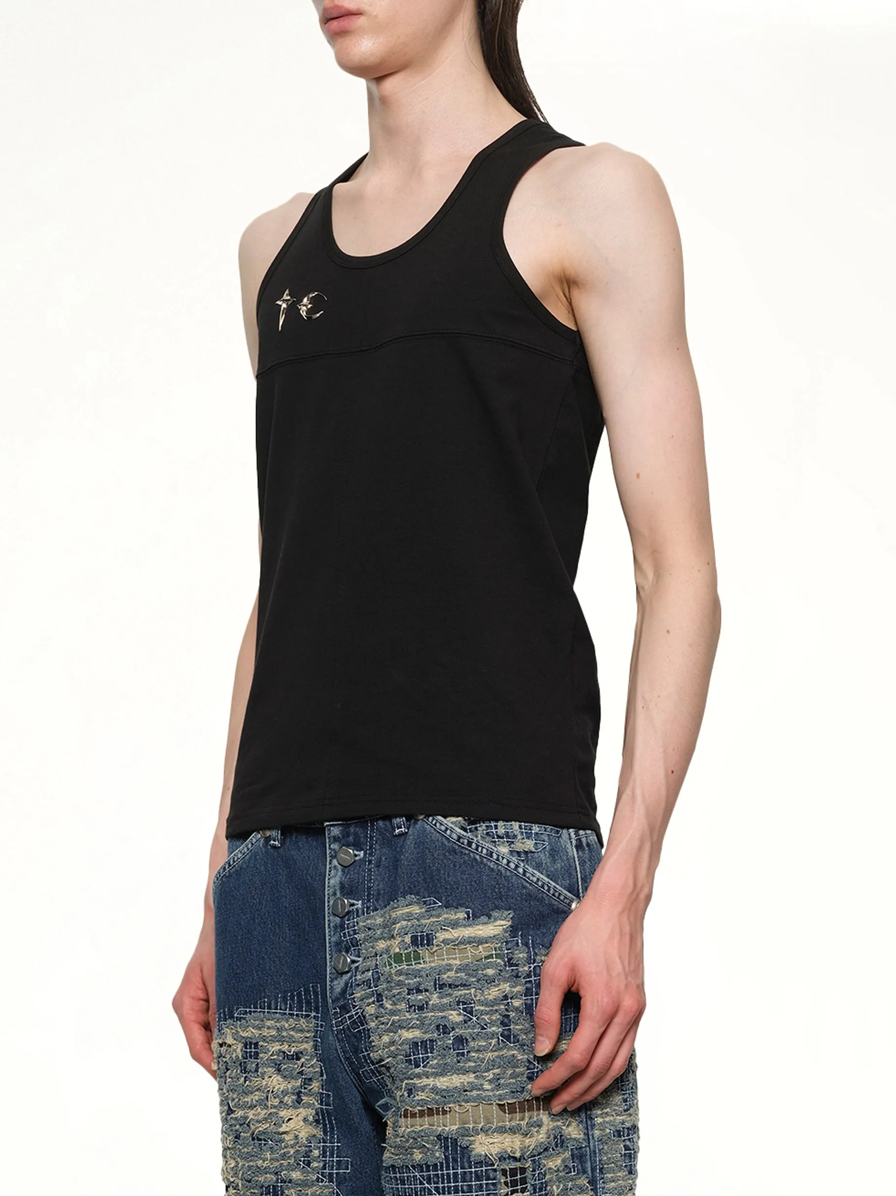 TC Tank Top in Black sold by MARAIS product image thumbnail 3