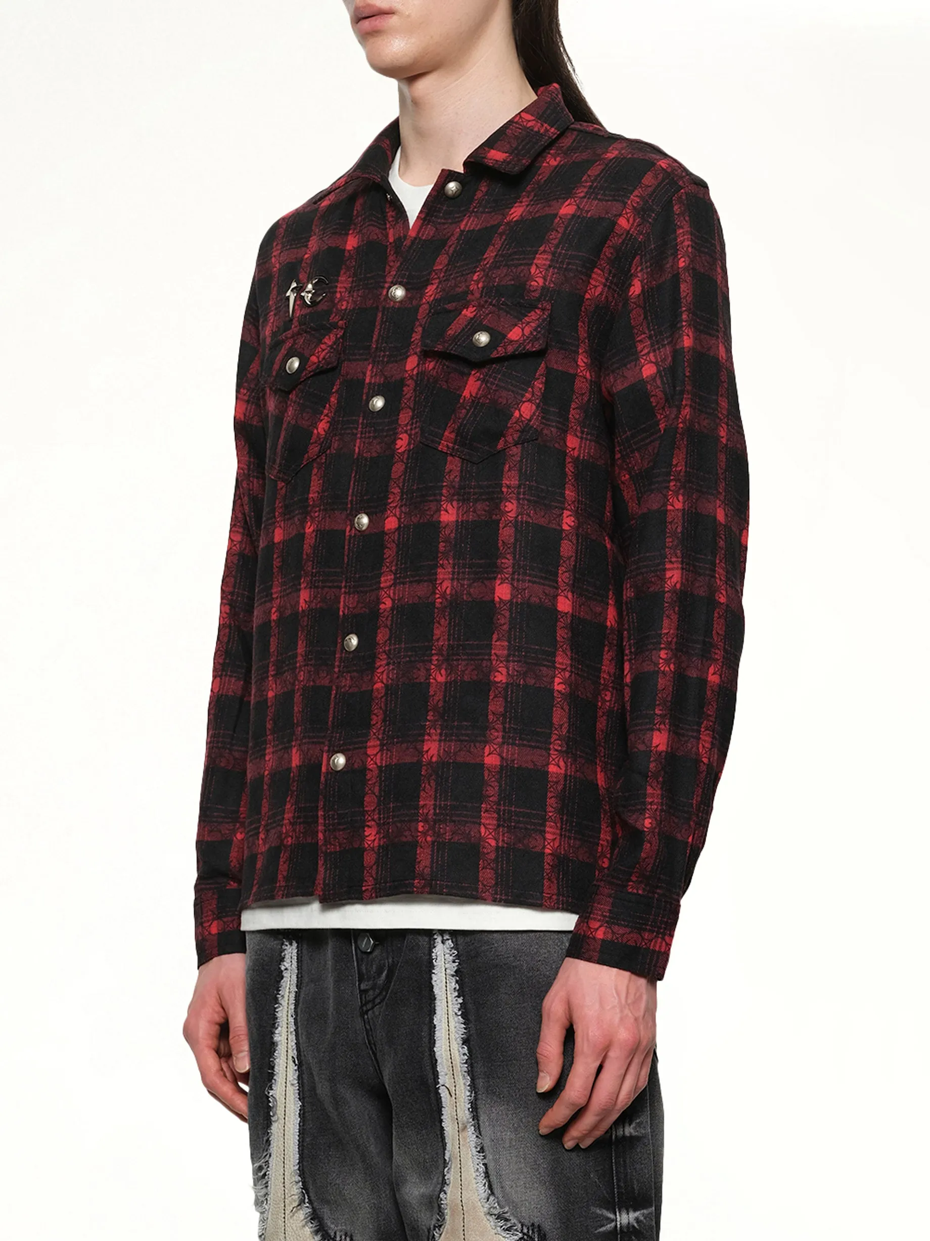 TC All Over Pattern Shirt in Red sold by MARAIS product image thumbnail 3
