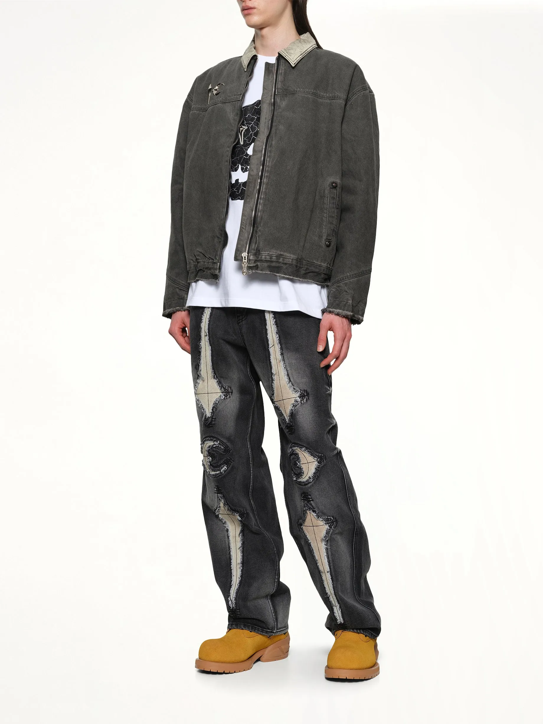 TC Washed Work Jacket in Black sold by MARAIS product image thumbnail 4